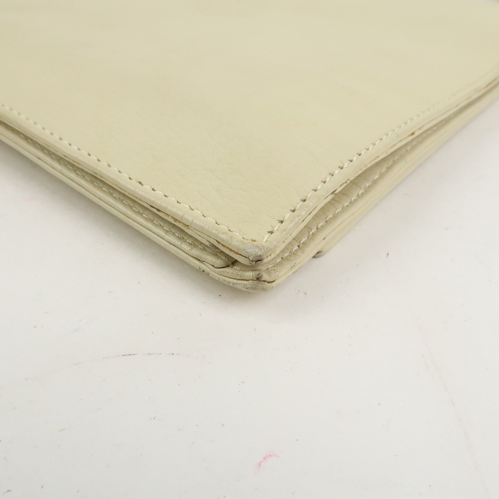 LOEWE Logo Leather Shoulder Bag Crossbody Bag Ivory