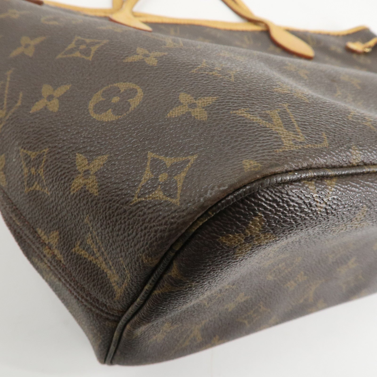 Louis Vuitton Monogram Neverfull MM Tote Bag Brown M40156 Used