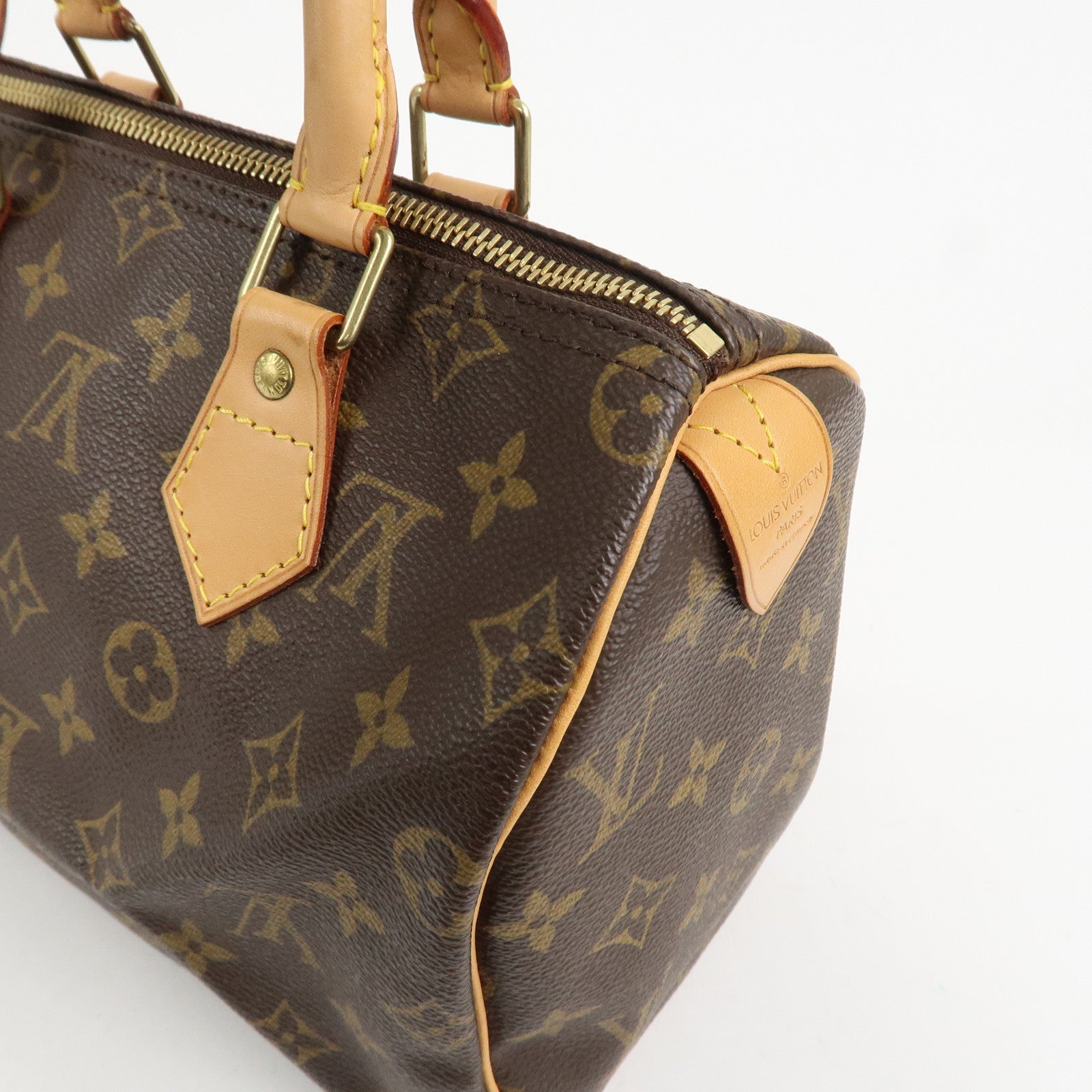 Louis Vuitton Monogram Speedy 25 Boston Bag Brown M41528