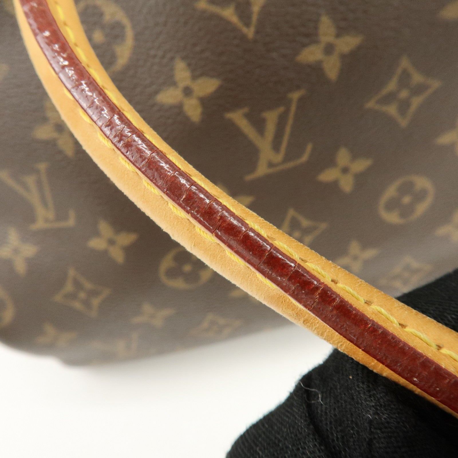Louis Vuitton Monogram Pallas Hand Bag Shoulder Bag Avana M40907