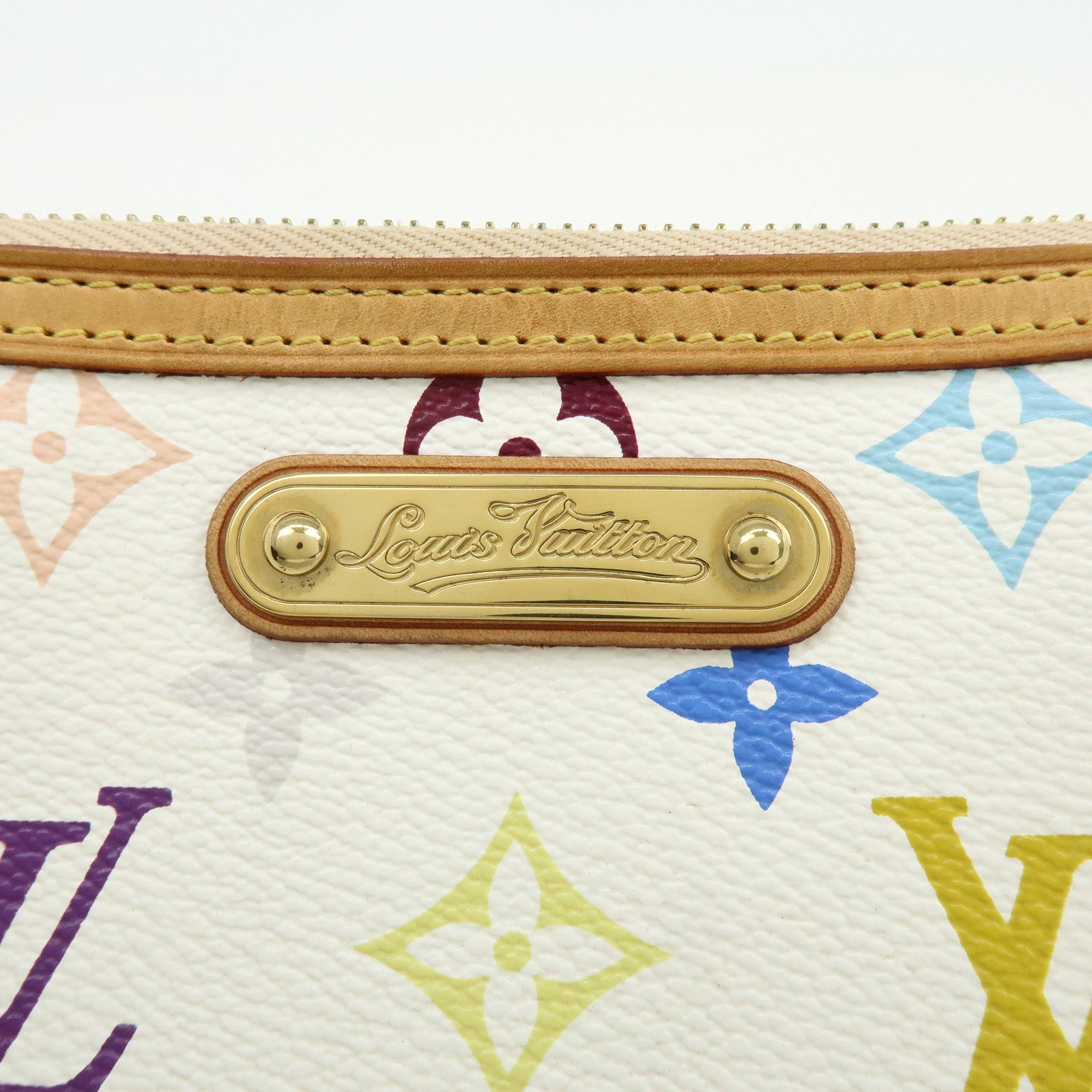 Louis Vuitton Monogram Multicolor Pochette Milla MM Blanc M60096