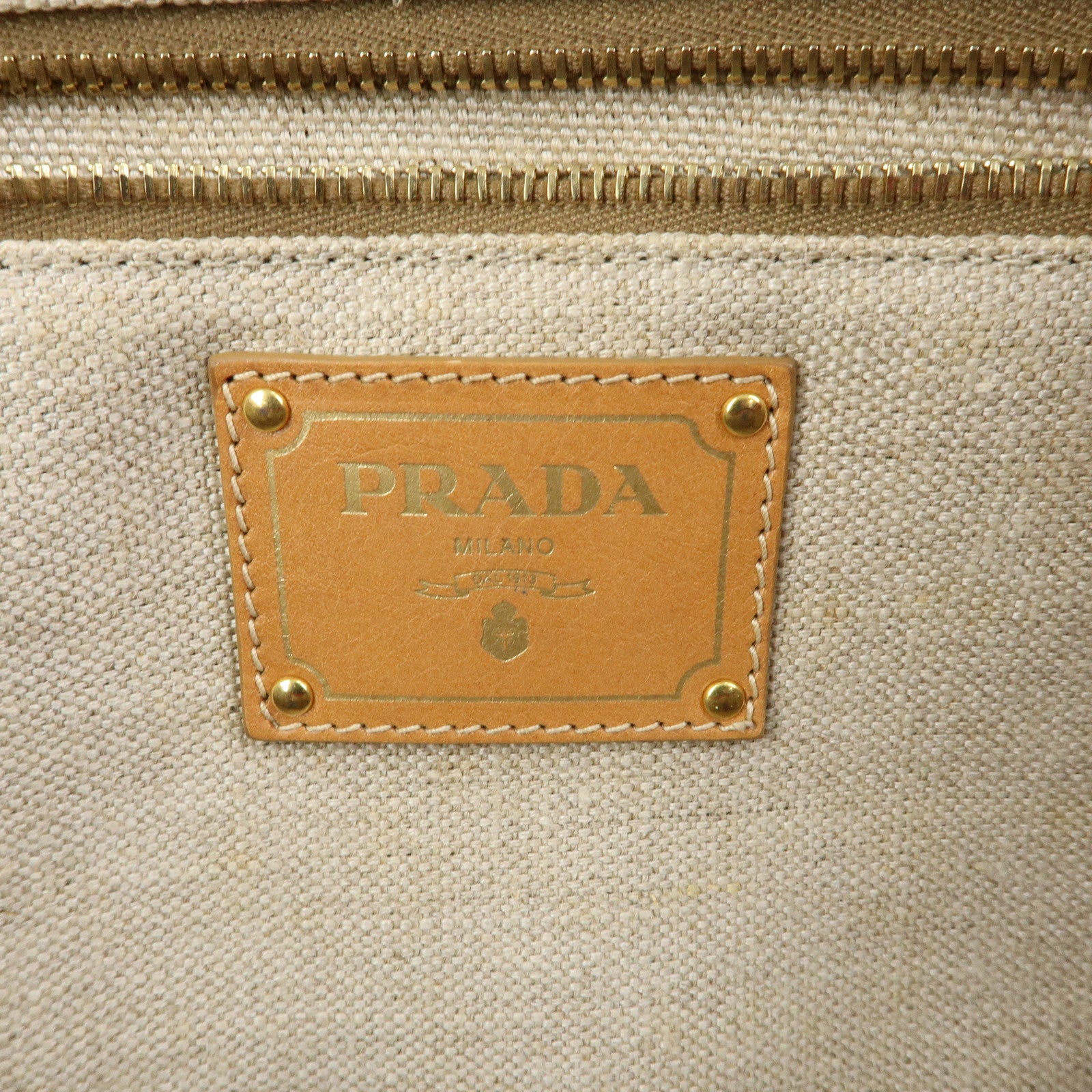 PRADA Canapa Large Triangle Logo Tote Bag Striped Pink Black B1872B