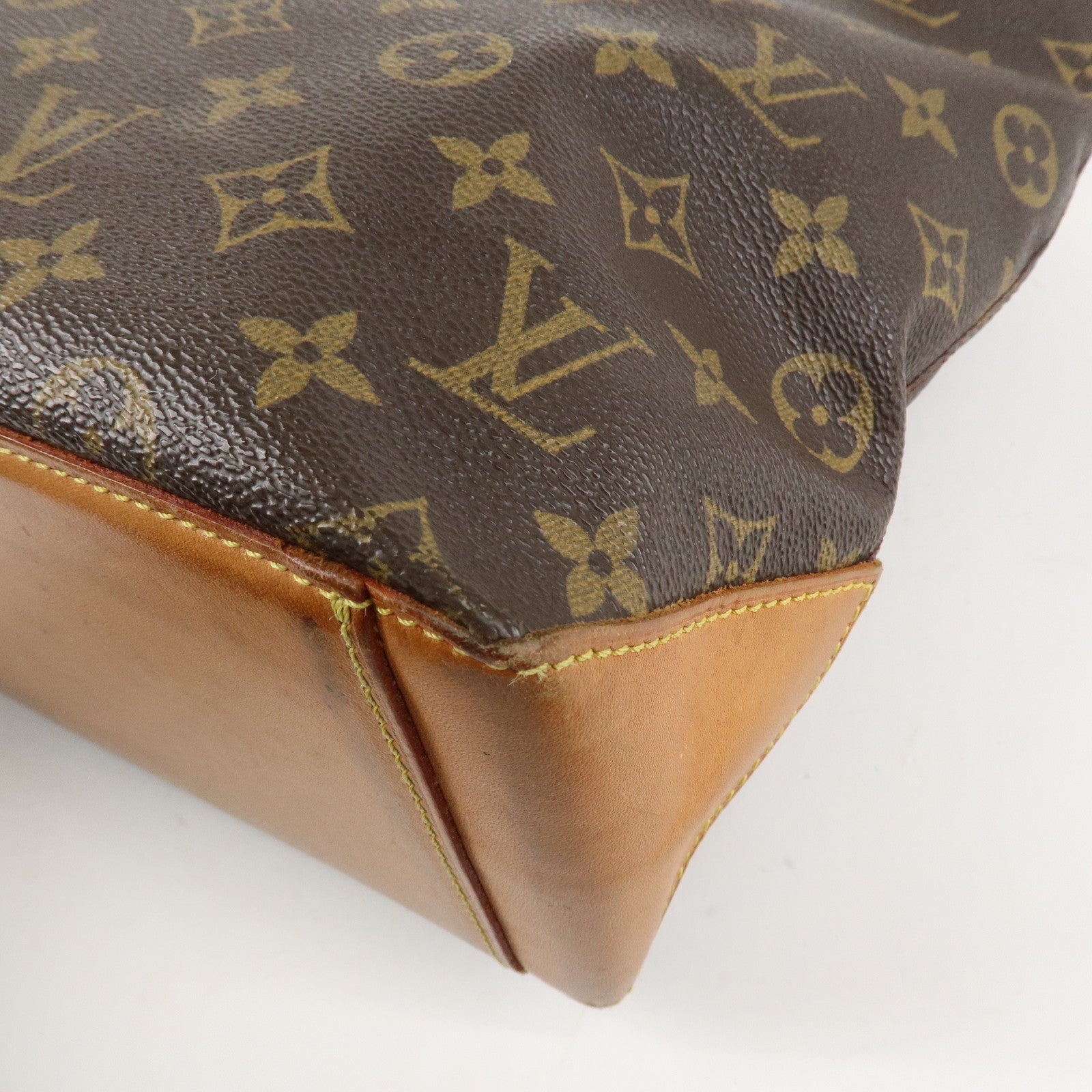 Louis Vuitton Monogram Canvas Cabas Piano Tote Bag Hand Bag M51148 Used