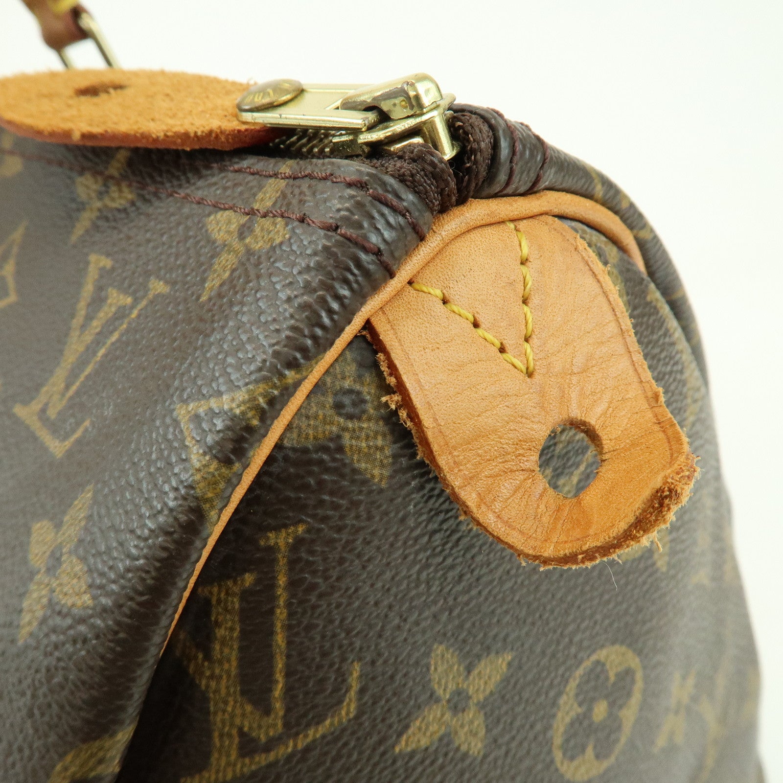 Louis Vuitton Monogram Speedy 40 Hand Bag Boston Bag Brown M41522
