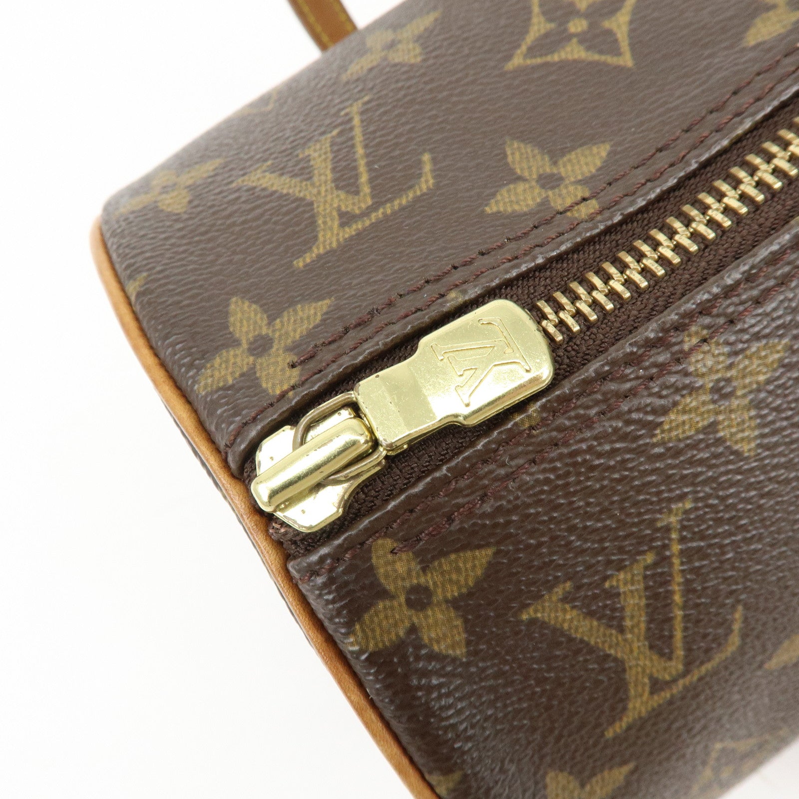 Louis Vuitton Monogram Papillon 30 Hand Bag Brown M51385