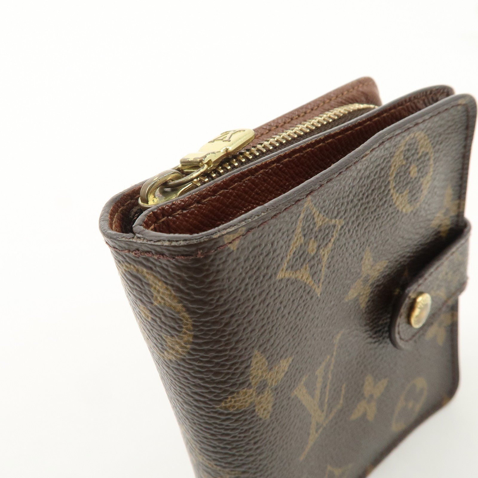 Louis Vuitton Louis Monogram Compact Small Zippy Wallet M61667 Used
