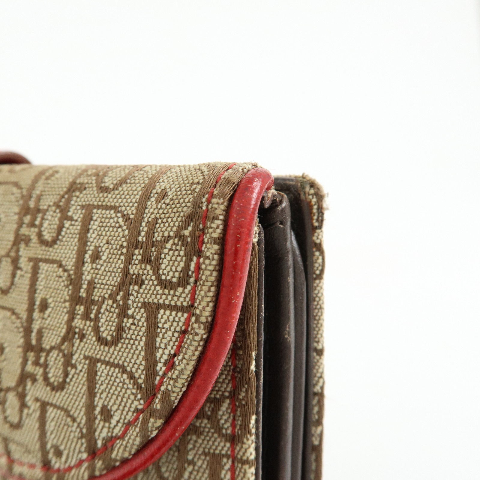 Christian Dior Rasta Trotter Canvas Leather Saddle Long Wallet