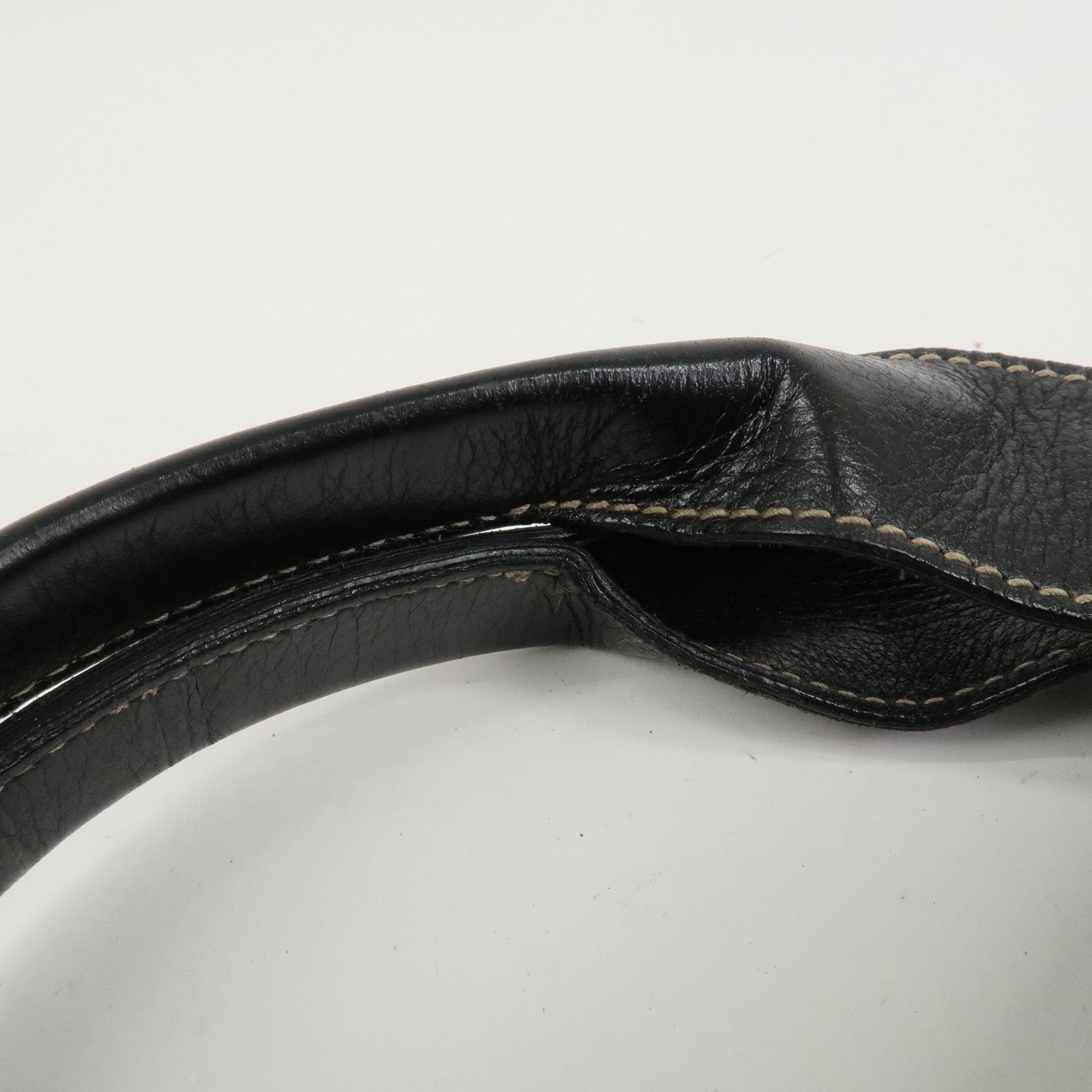 GUCCI Hysteria Leather Tote Bag Hand Bag Black 211126