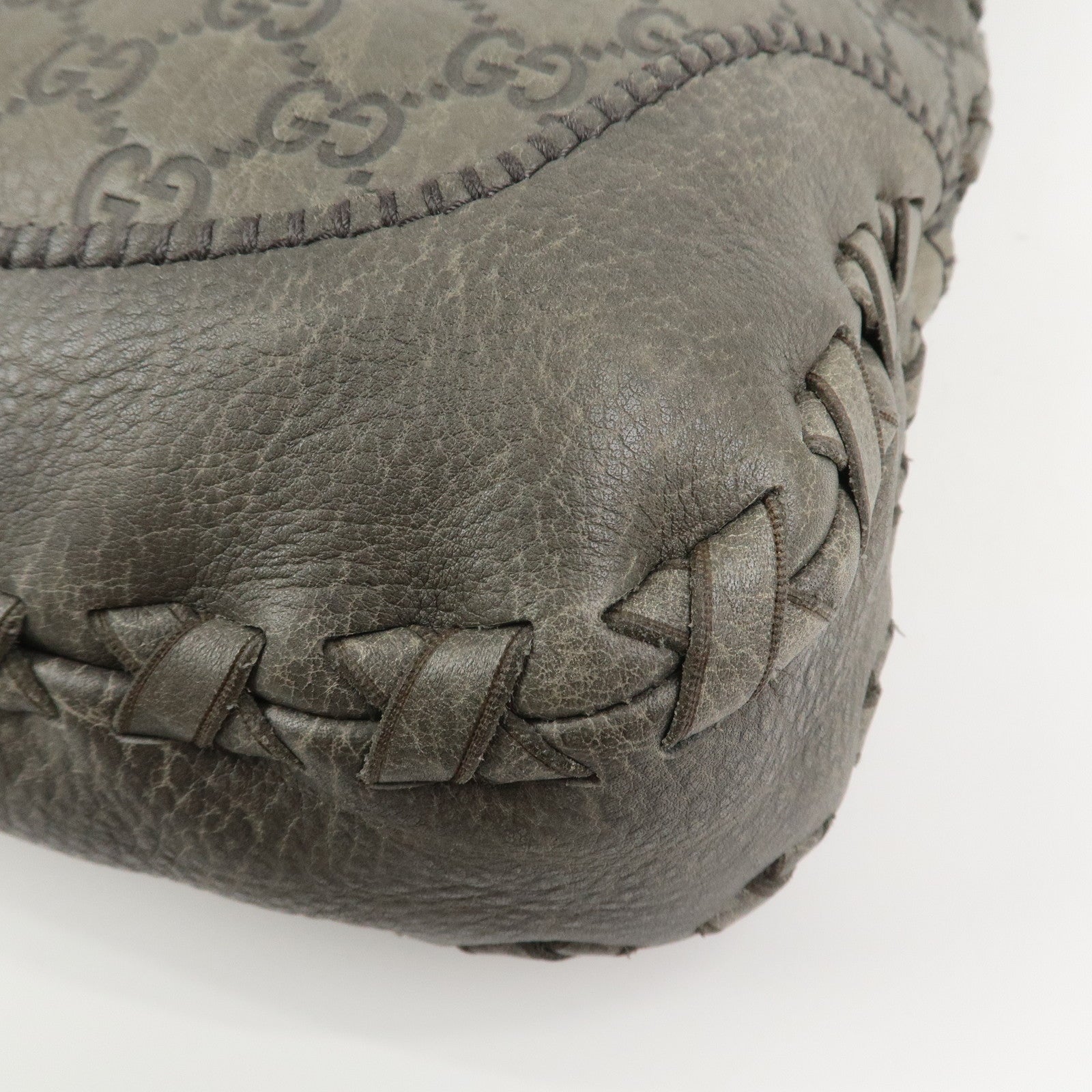 GUCCI Bamboo Guccissima Leather 2Way Bag Hand Shoulder Bag 218491