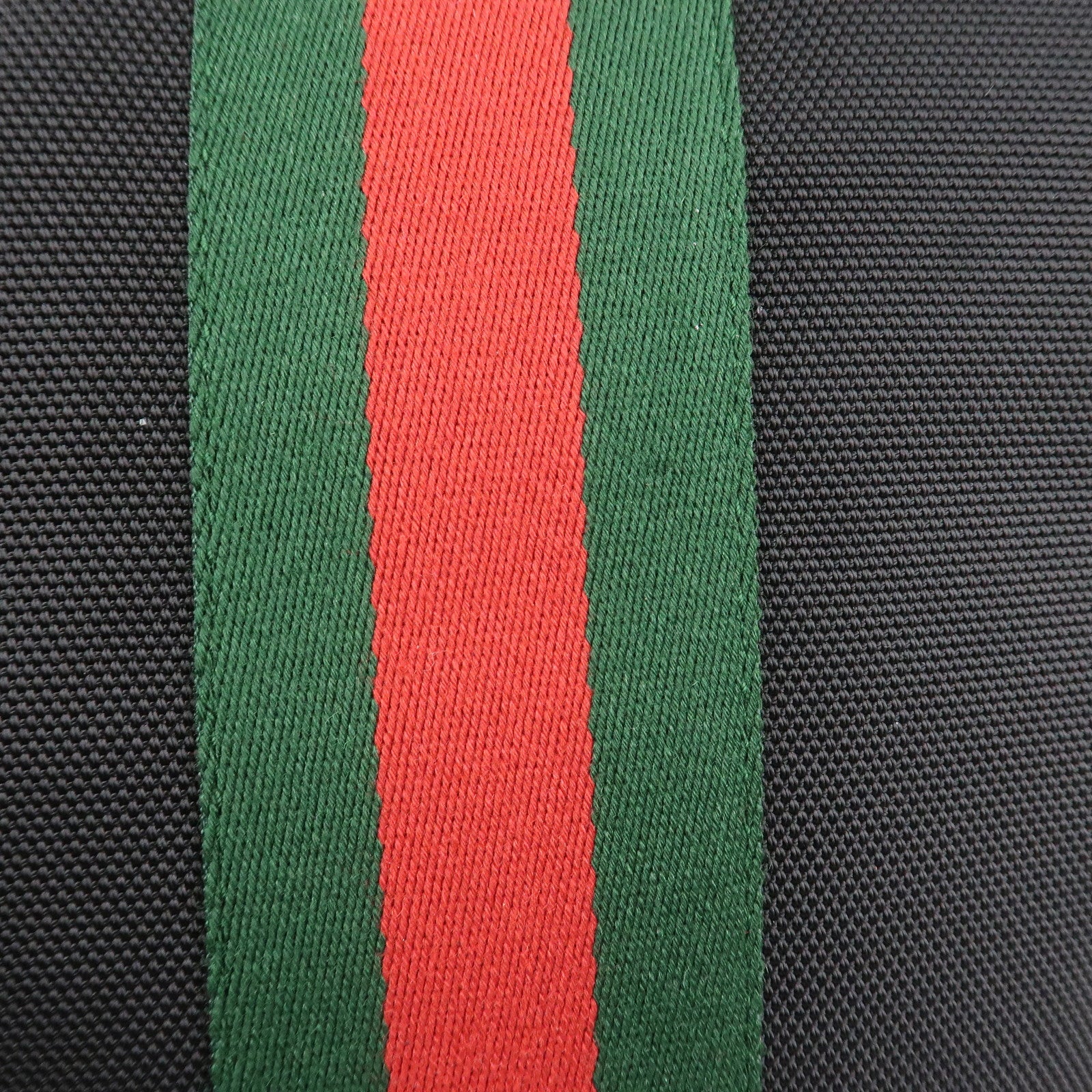 GUCCI Sherry Canvas Leather Shoulder Bag Crossbody Bag Black 631195