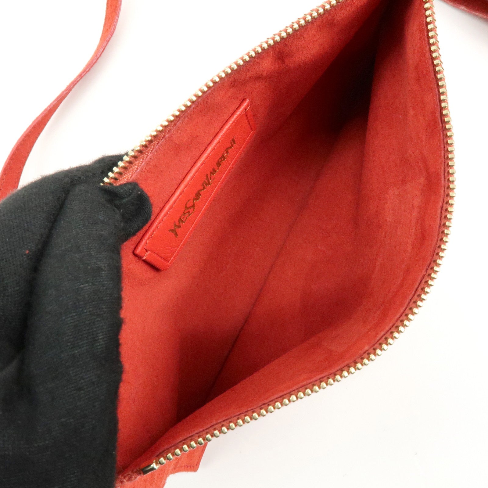 Saint Laurent Paris Roadie Leather Shoulder Bag Red 228840