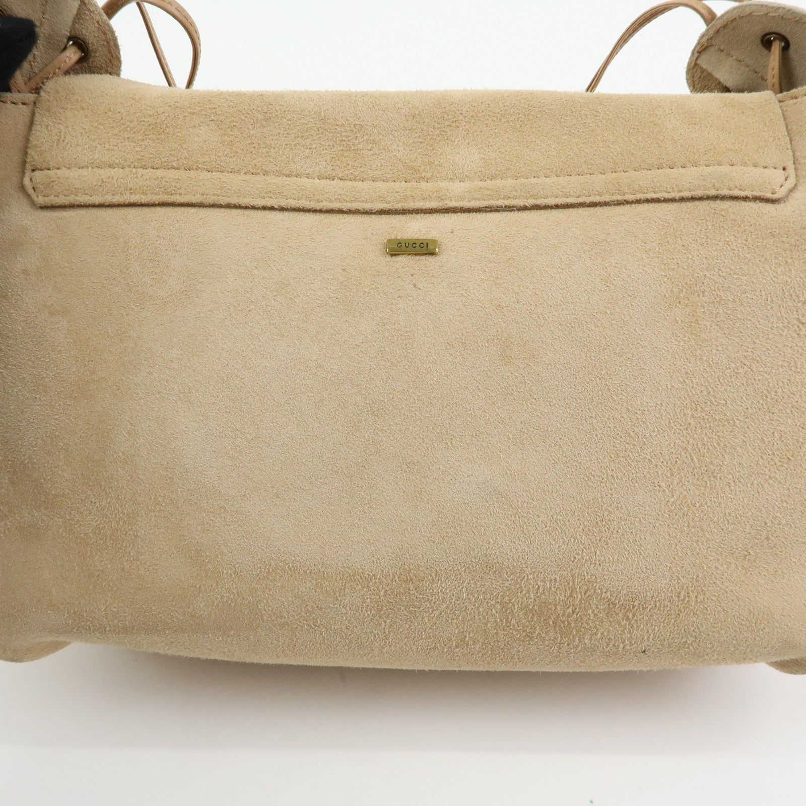 GUCCI Heart Suede Leather Shoulder Bag 95107