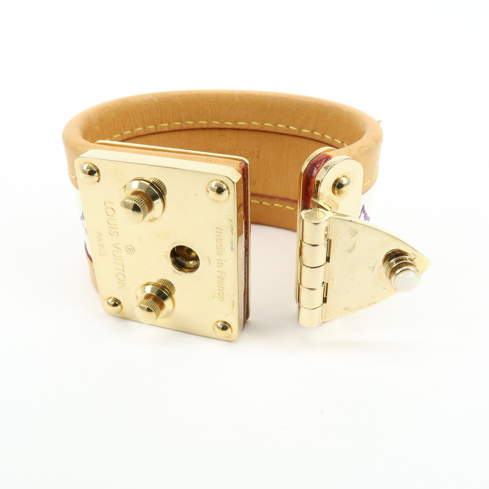 Louis Vuitton Monogram Multicolor Bracelet Serrure Bangle M92593