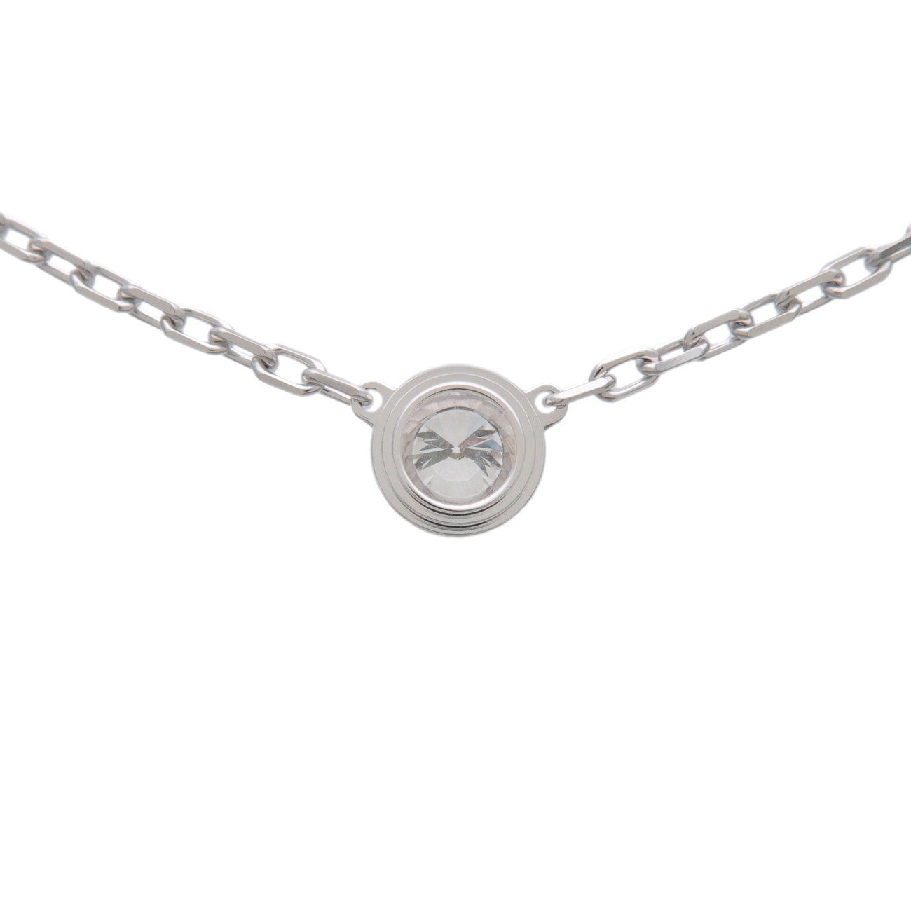 Cartier Diamants Legers Necklace SM Diamond D'amour 0.09ct 750WG