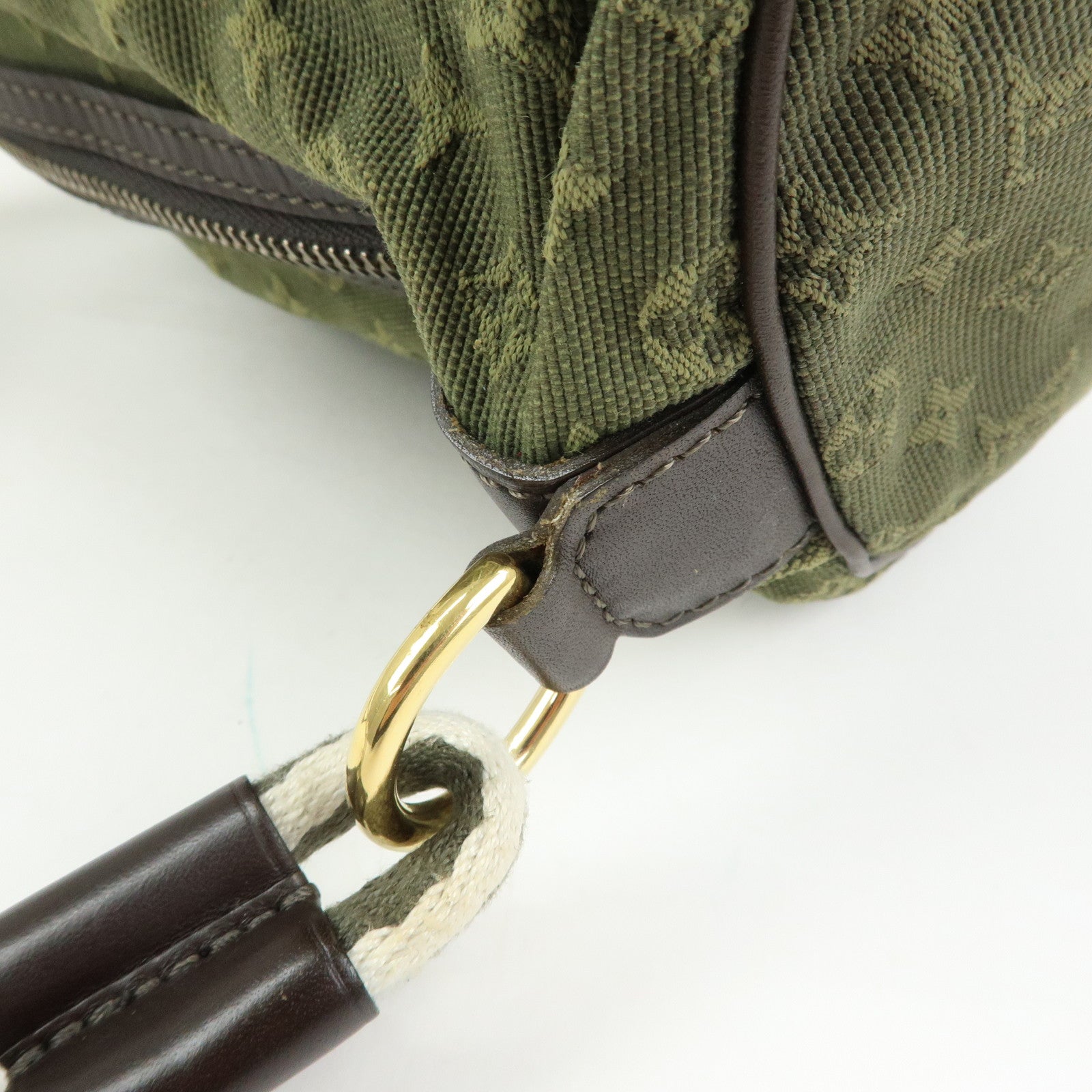 Louis Vuitton Betsy Monogram Mini Canvas Leather Shoulder Bag Khaki