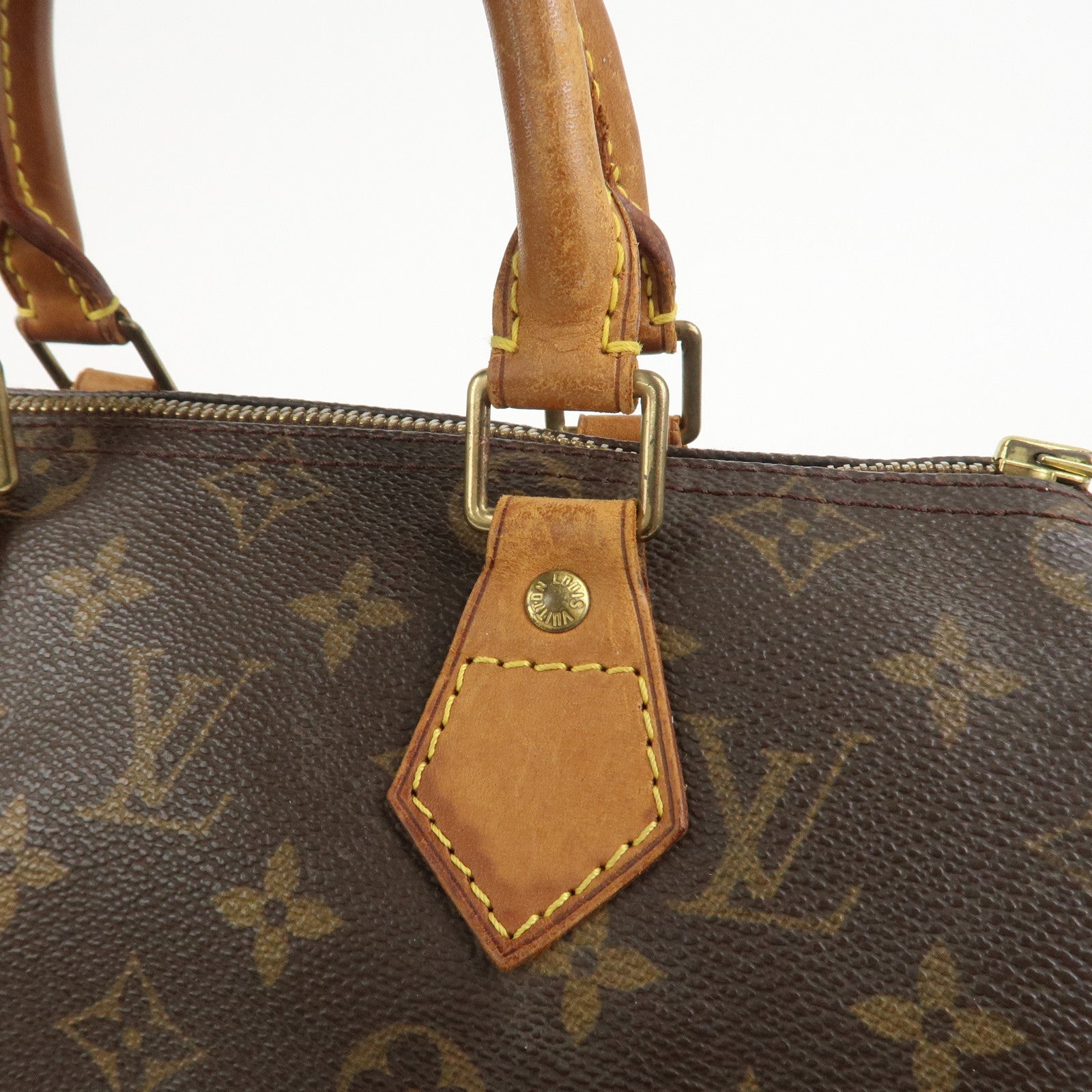 Louis Vuitton Monogram Speedy 25 Boston Bag Hand Bag Brown M41528