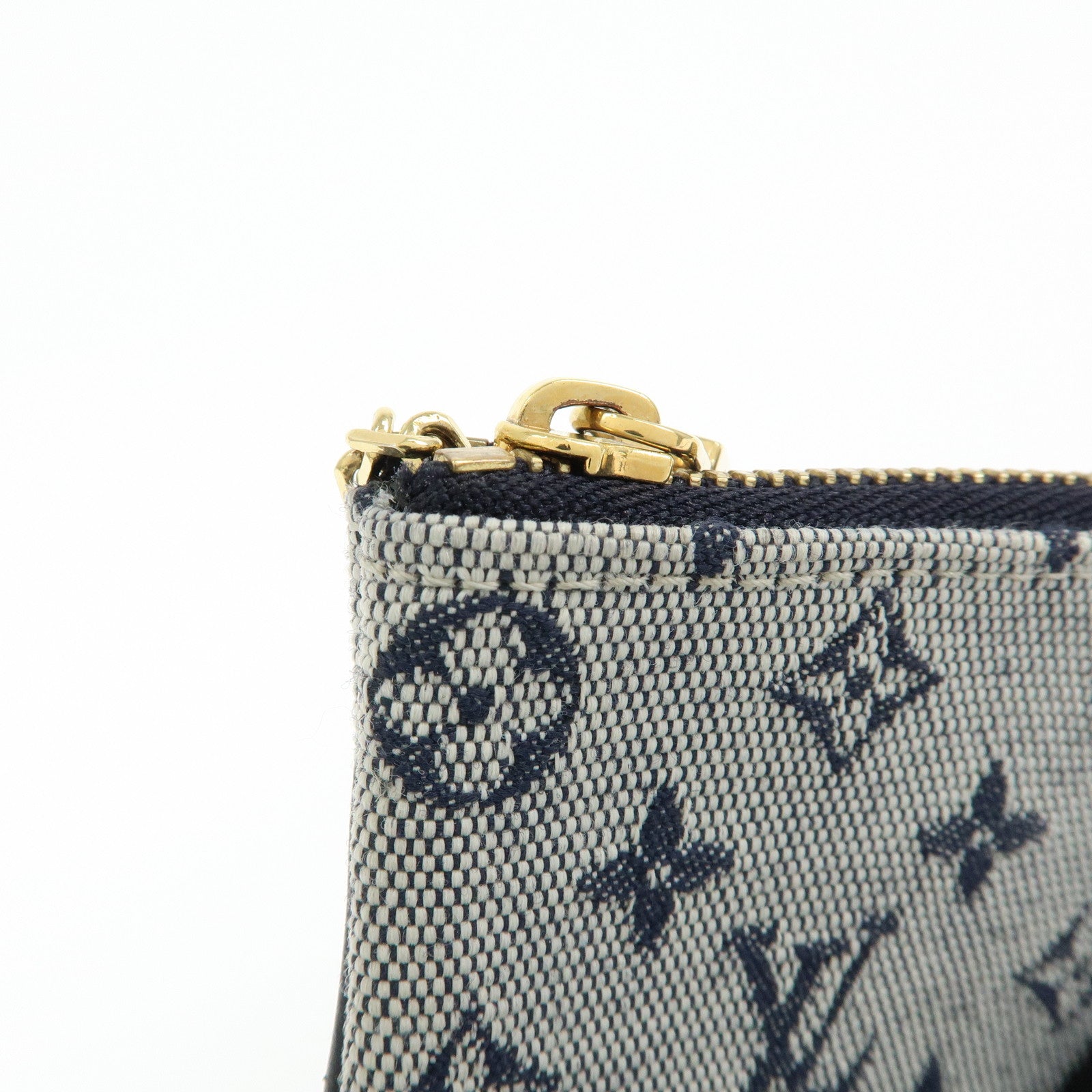 Louis Vuitton Monogram Mini Pochette Cles Coin Case Blue M92236