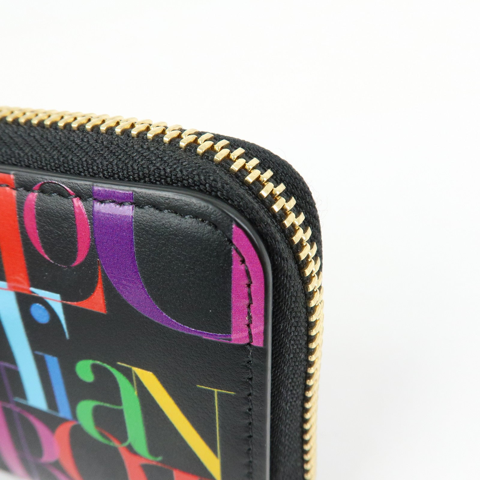 希少 Christian Louboutin マルチカラー ケース Christian Louboutin Leather Card Case Coin Case Black Multicolor