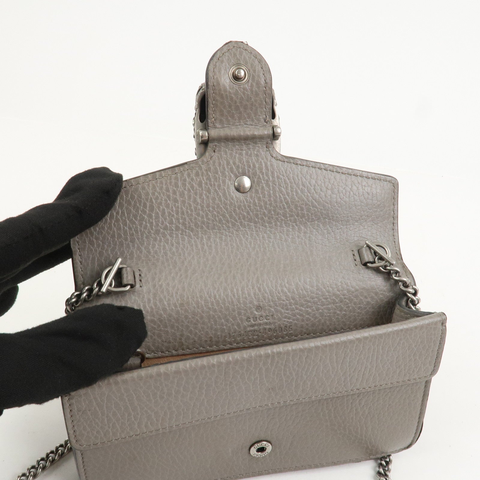 GUCCI Dionysus Super Mini Bag Leather Chain Shoulder Bag 476432