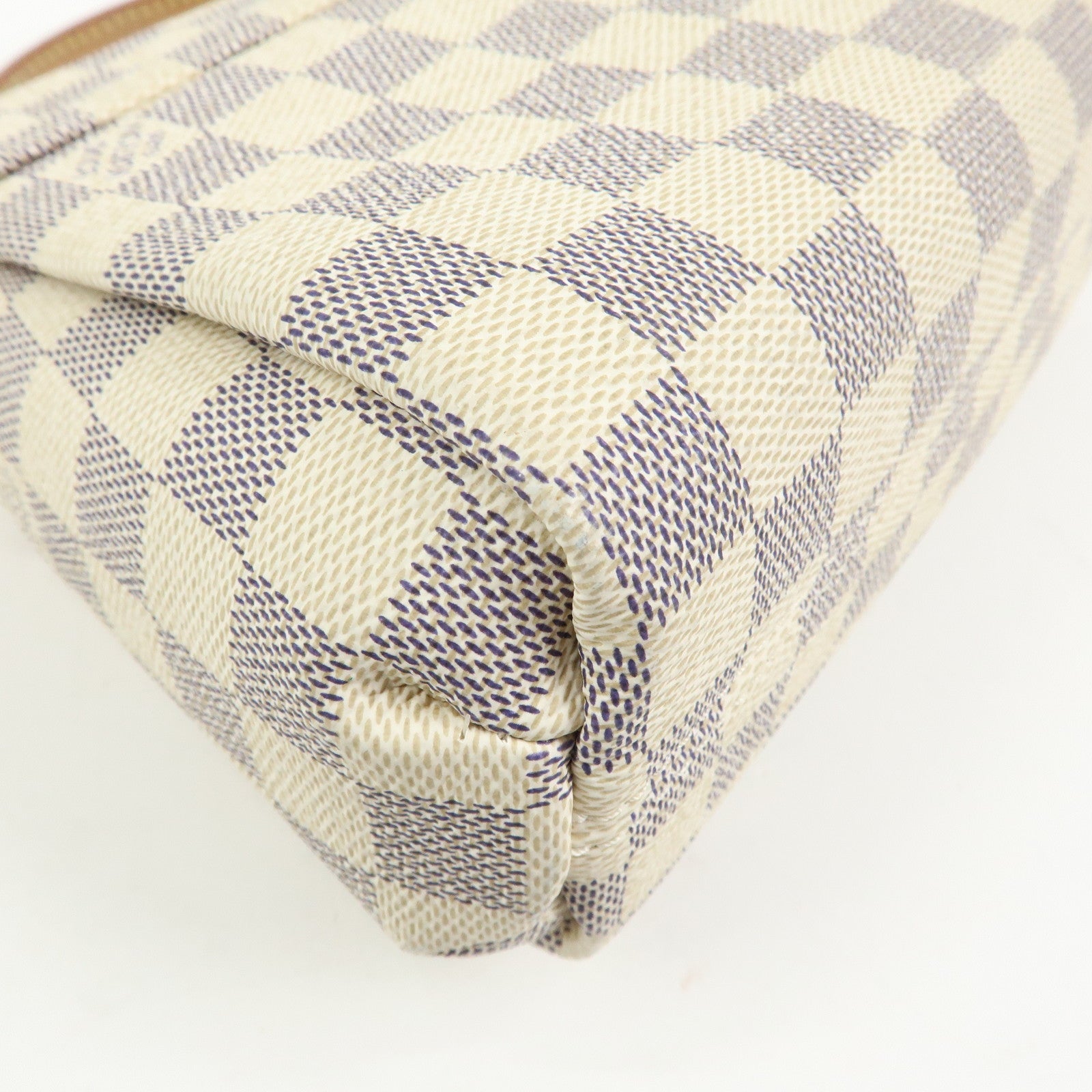 Louis Vuitton Damier Azur Croisette Canvas Leather 2Way Bag N41581