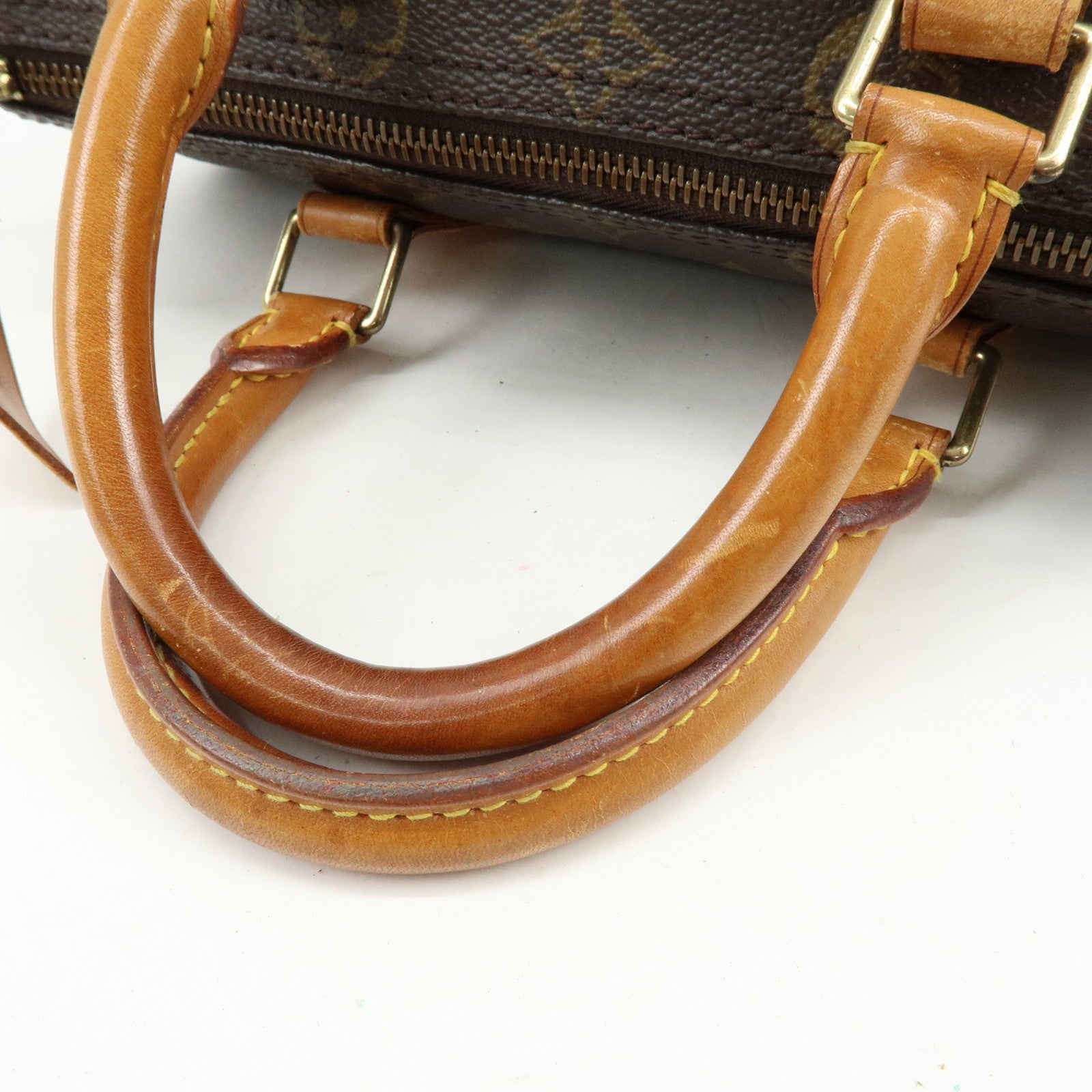 Louis Vuitton Monogram Speedy 25 Boston Bag Hand Bag Brown M41528
