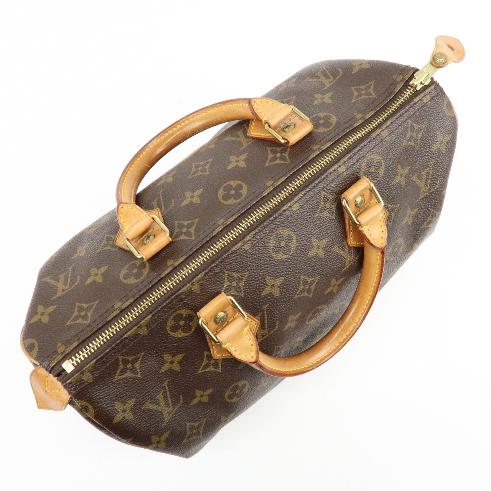 Louis Vuitton Monogram Speedy 30 Boston Bag Hand Bag Brown M41526