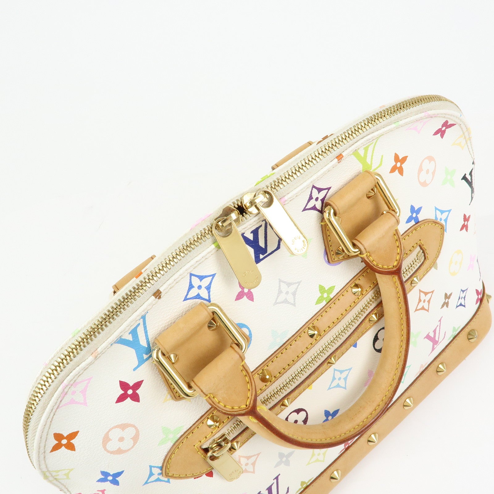 Louis Vuitton Monogram Alma PM Hand Bag Blanc Multicolor M92647