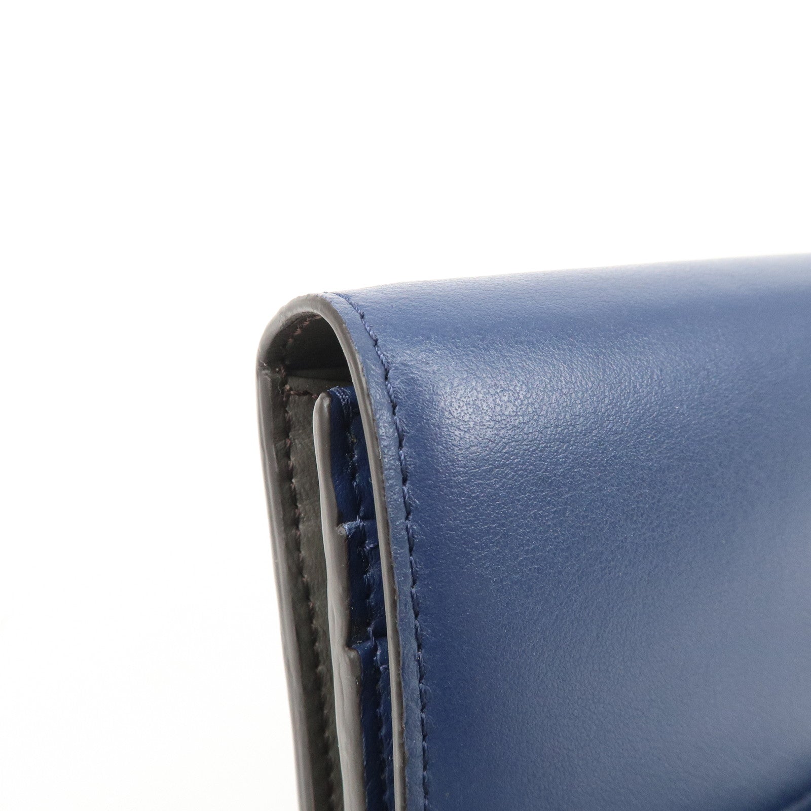 FENDI Peekaboo Leather Bi-fold Continental Wallet Long Wallet 8M0377 Used