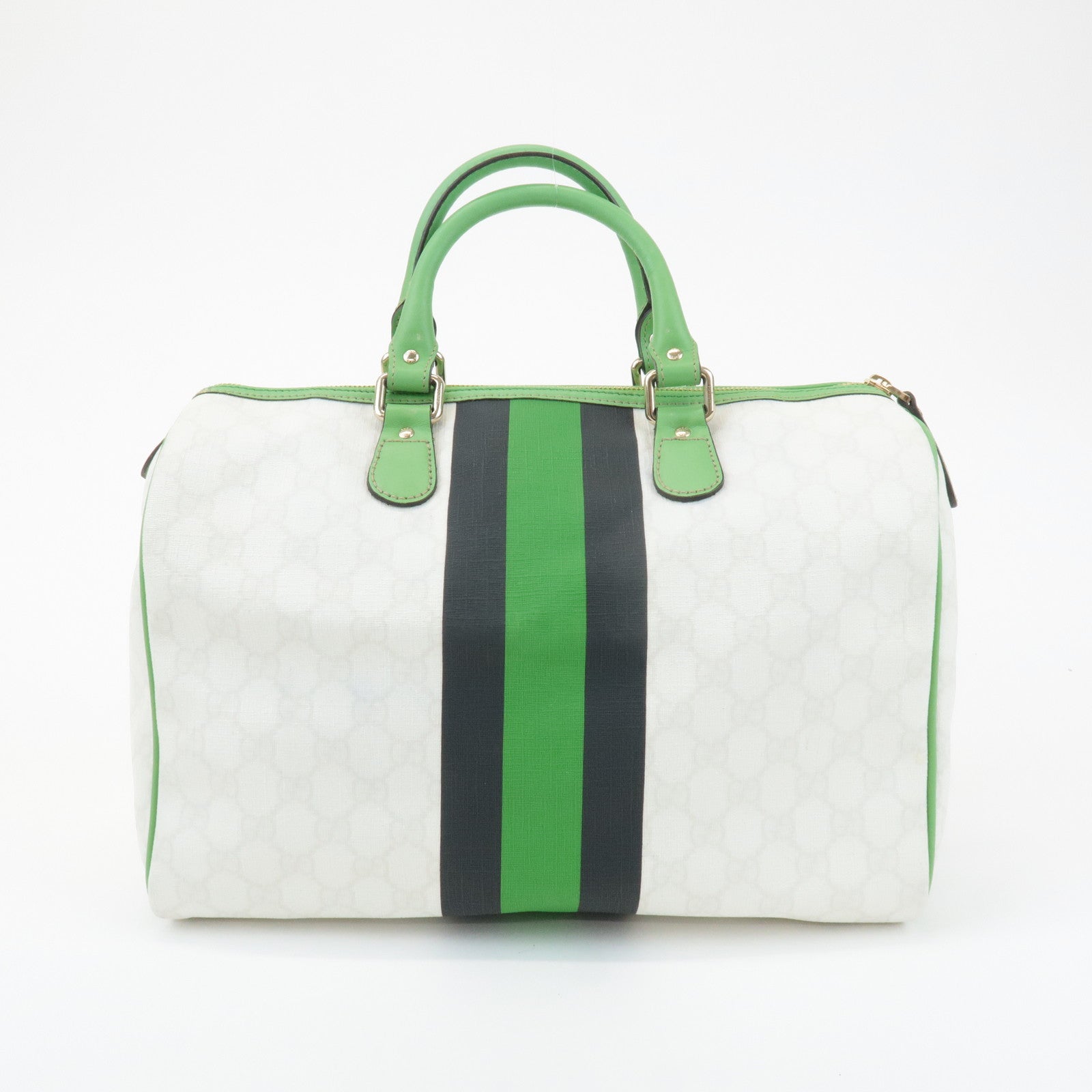 GUCCI JOY Line GG Supreme Leather Boston Bag 189895 Used