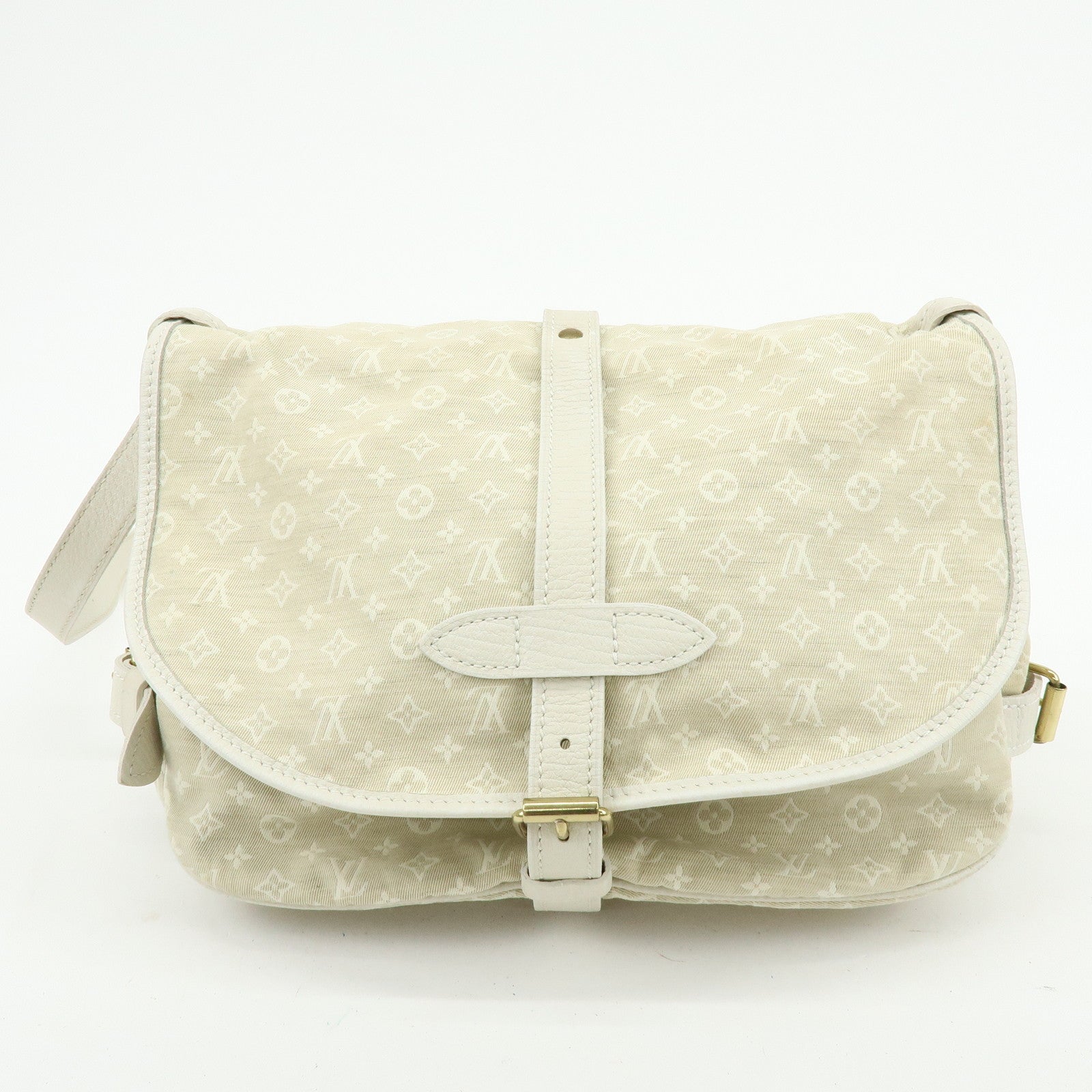 Louis Vuitton Monogram Mini Lin Saumur 30 Shoulder Bag Dune M95314