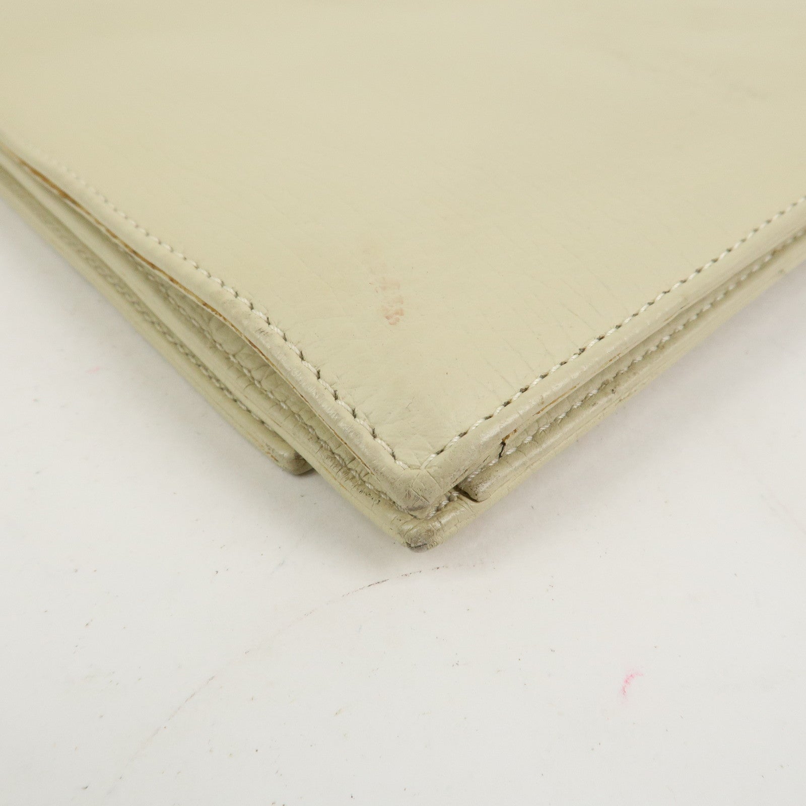 LOEWE Logo Leather Shoulder Bag Crossbody Bag Ivory
