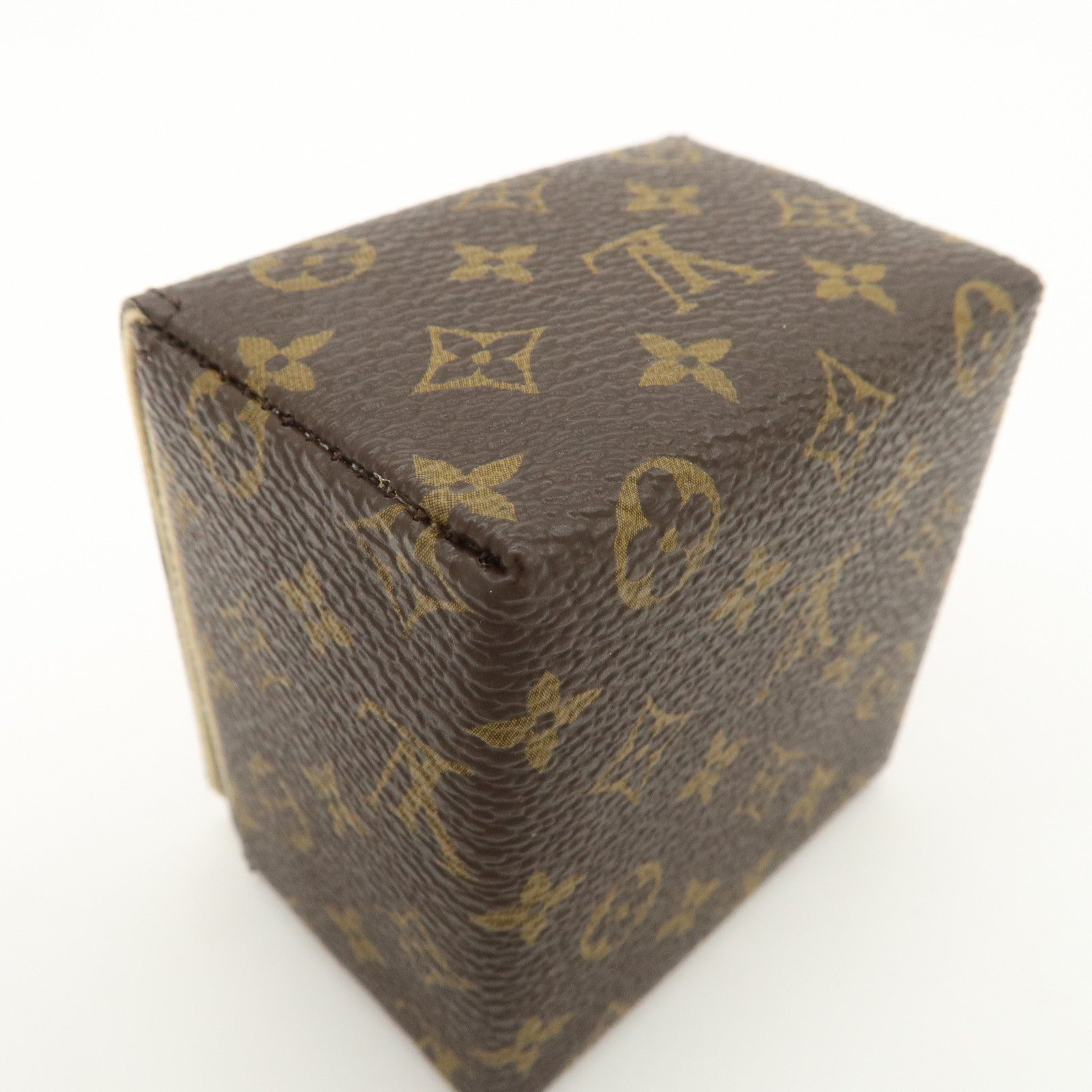 Louis Vuitton Monogram Canvas Jewelry Case Jewelry Box Brown