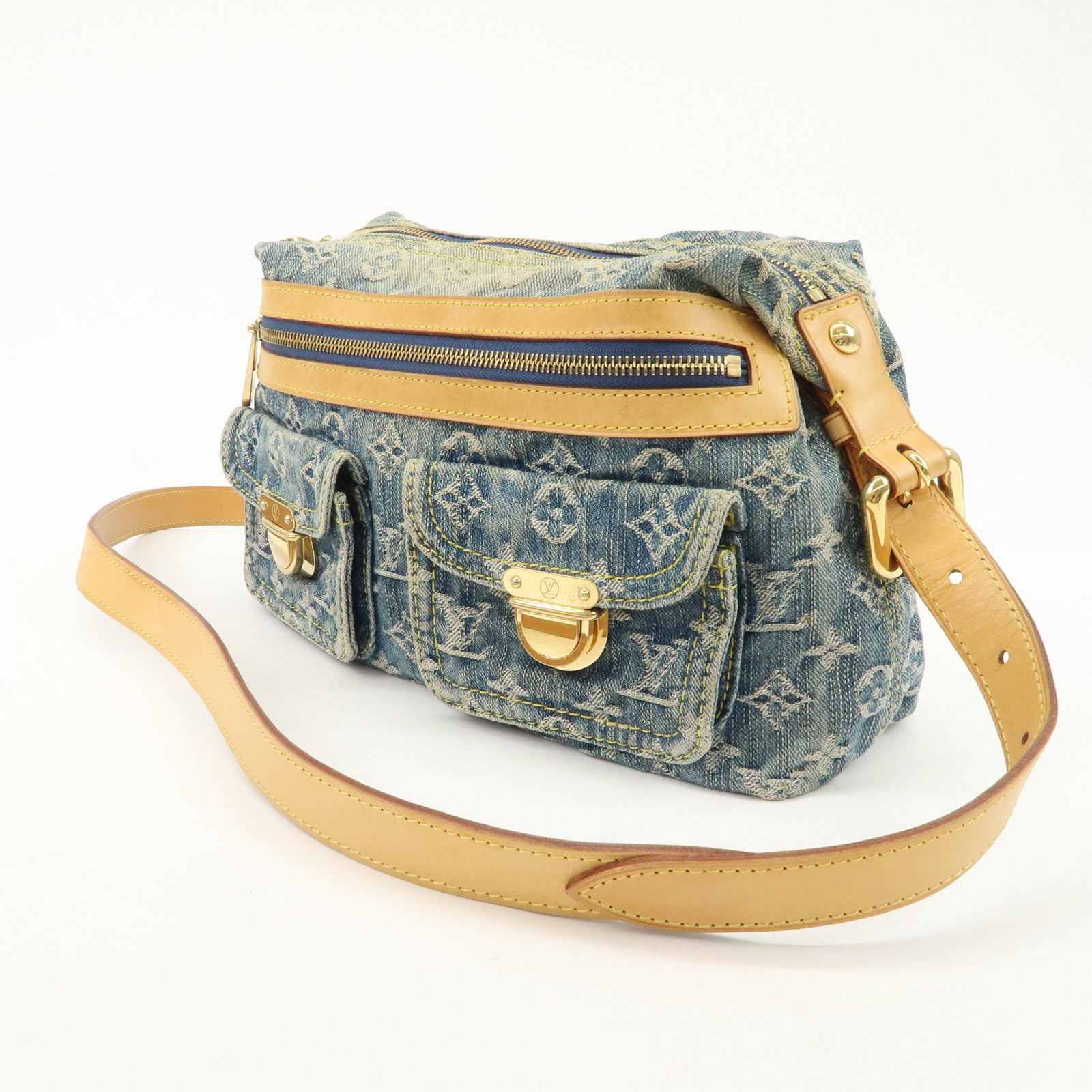 Louis Vuitton Monogram Denim Baggy PM 2Way Shoulder Bag M95049
