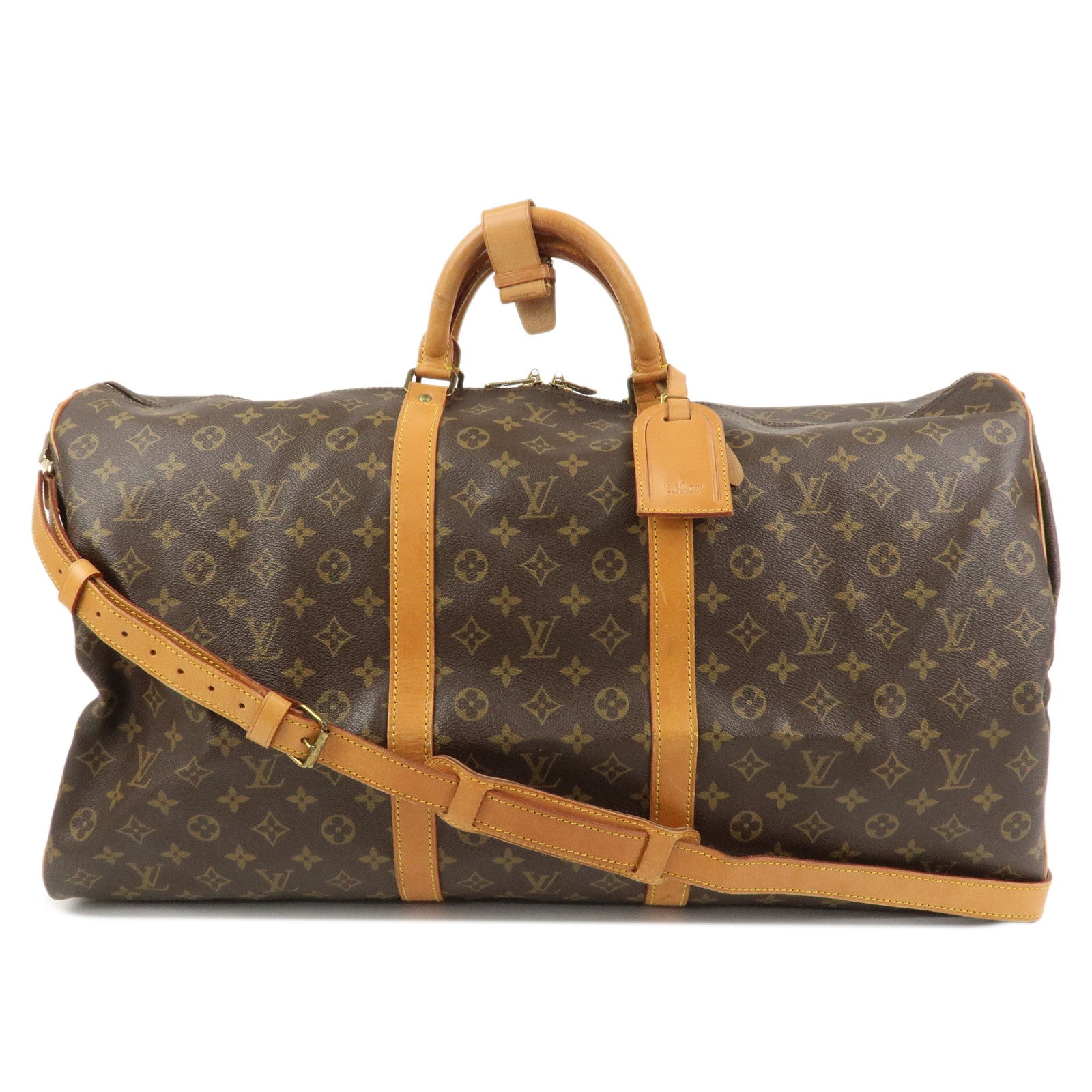 Louis Vuitton Monogram Keep All Bandouliere 60 Boston Bag M41412