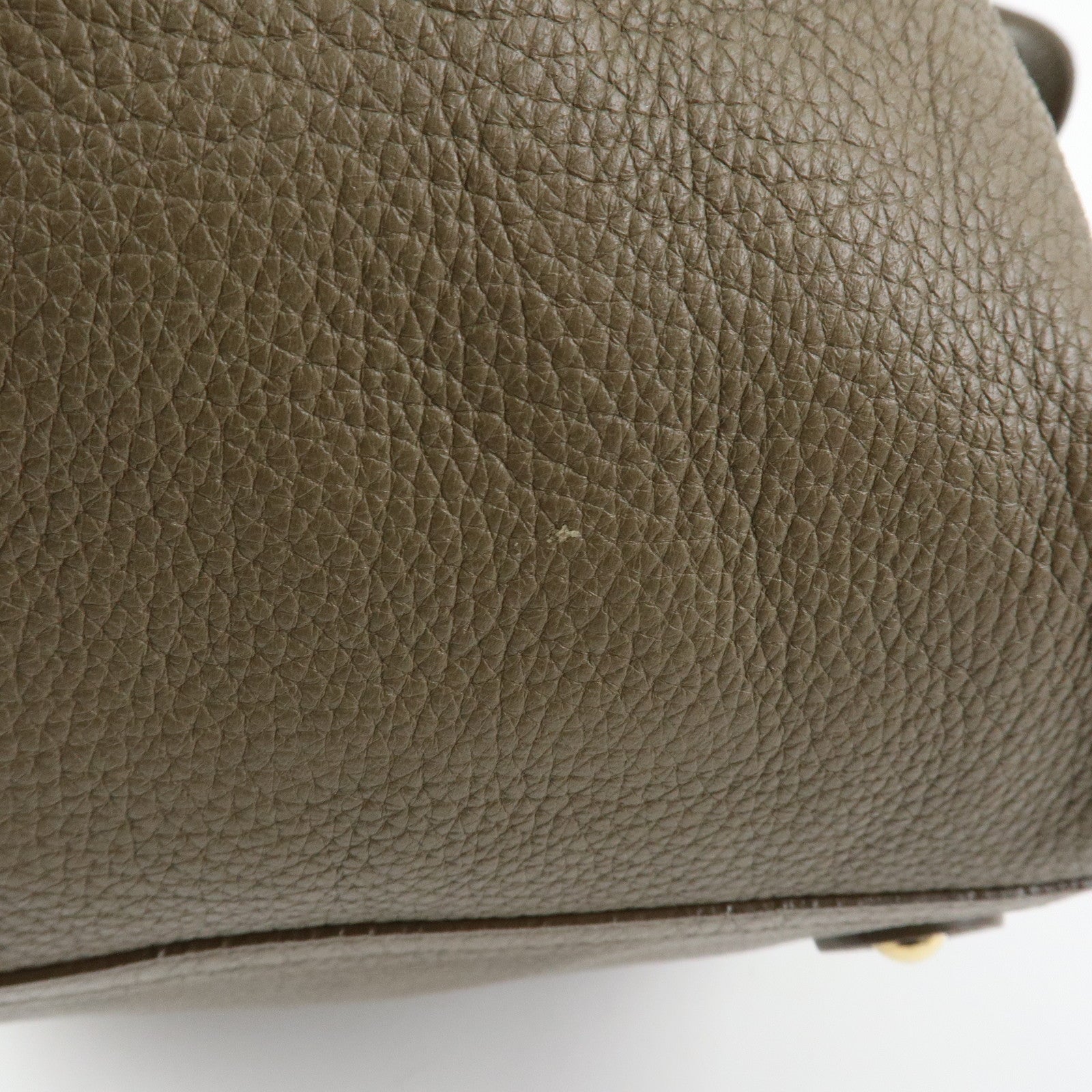 SAINT LAURENT PARIS Y Line Leather Tote Shoulder Bag Brown 257427