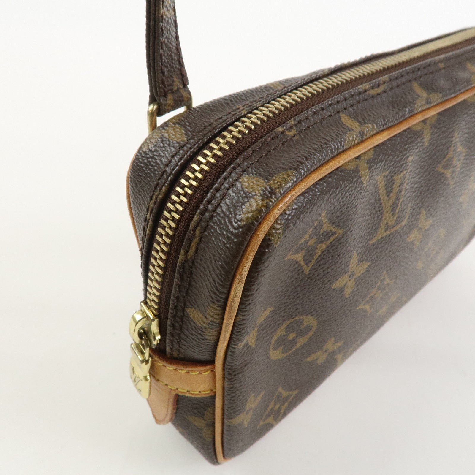 Louis Vuitton Monogram Pochette Marly Bandouliere Bag Brown M51828