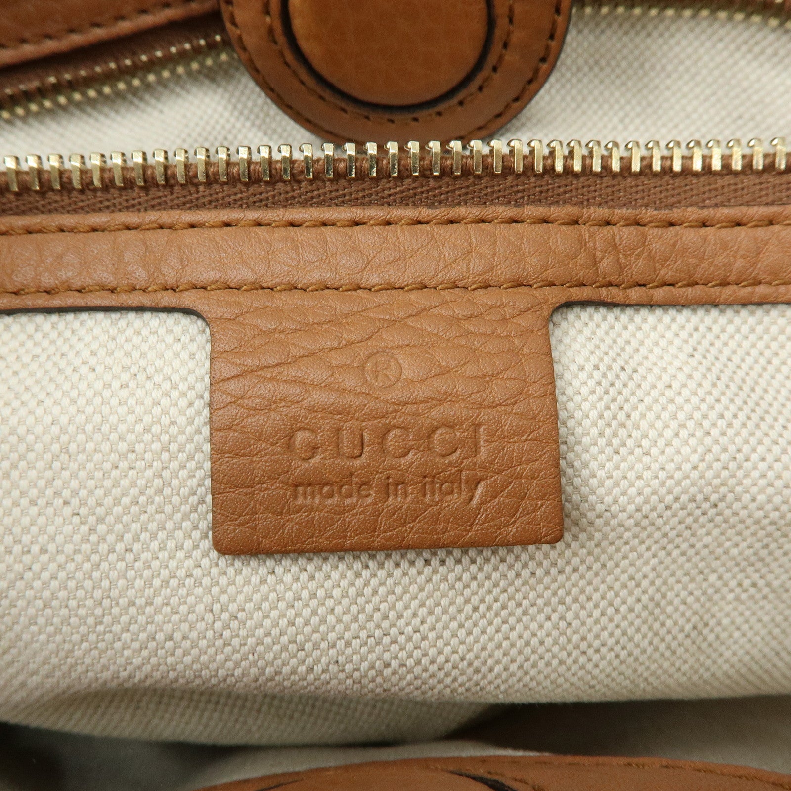 GUCCI Bamboo Shopper Medium 2Way Bag Shoulder Bag Brown 323660