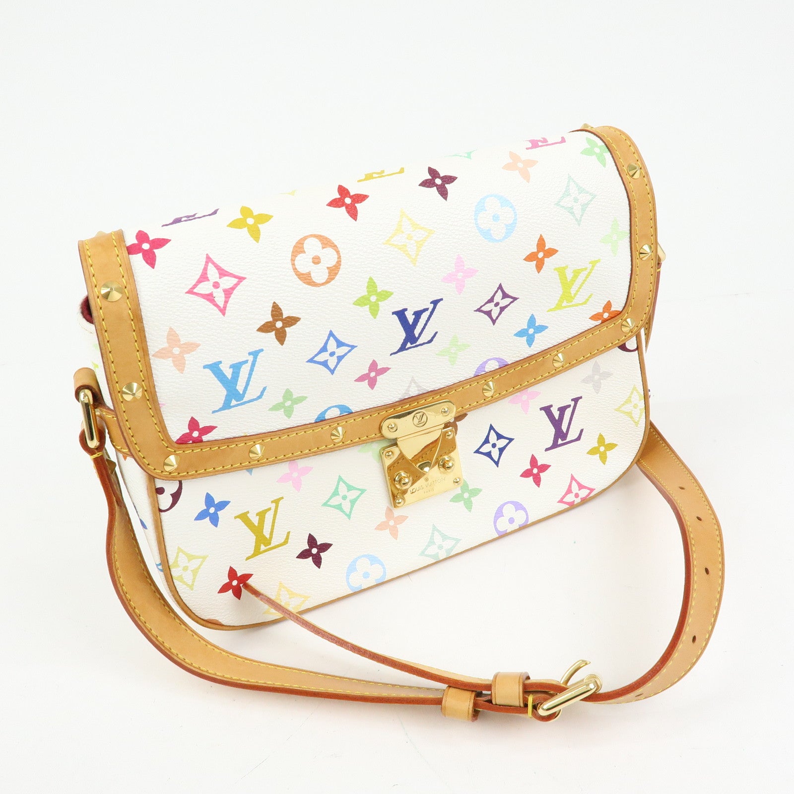 Louis Vuitton Monogram Multicolor Sologne Shoulder Bag Blanc M92661