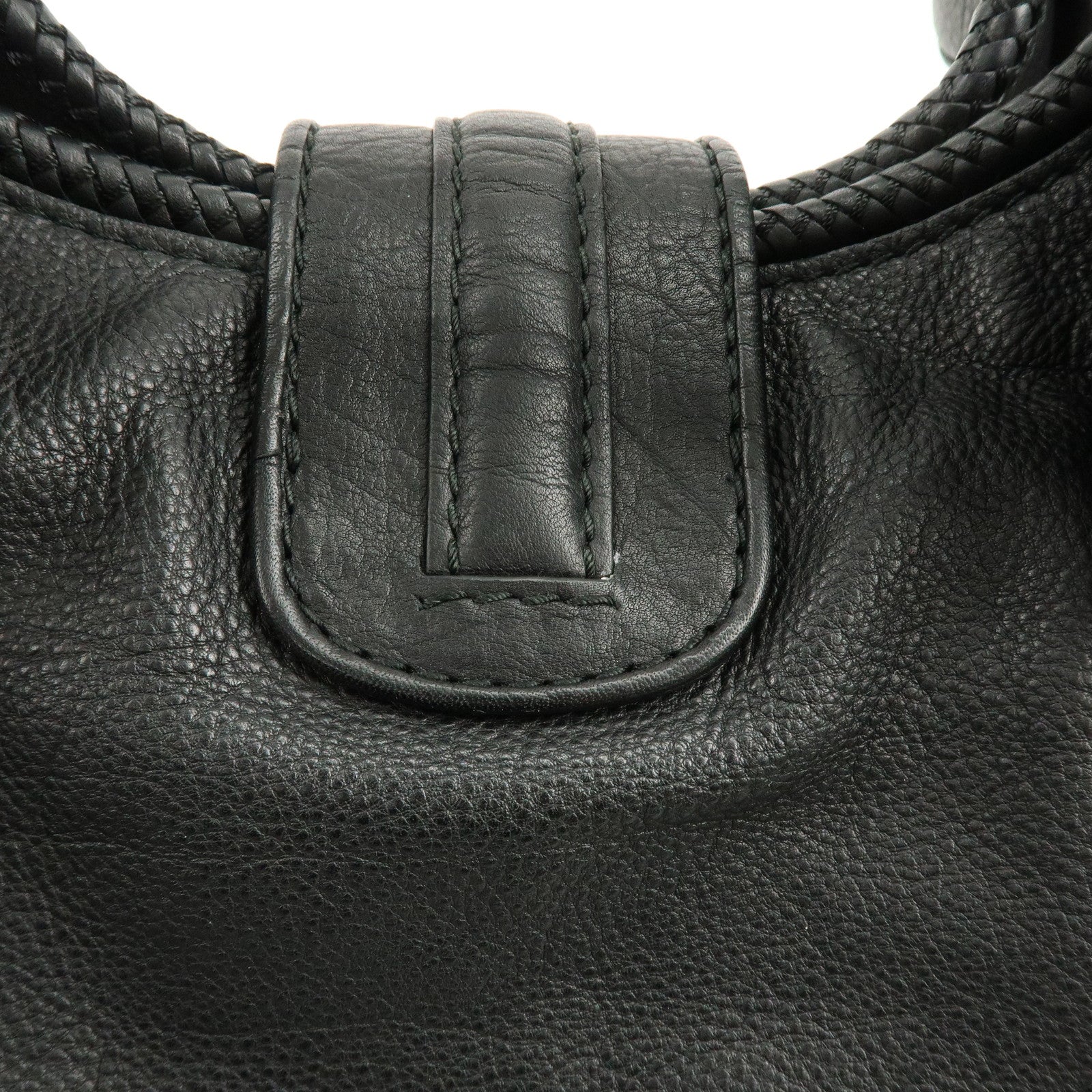 GUCCI Marrakech Leather Shoulder Bag Tote Bag Black 257029