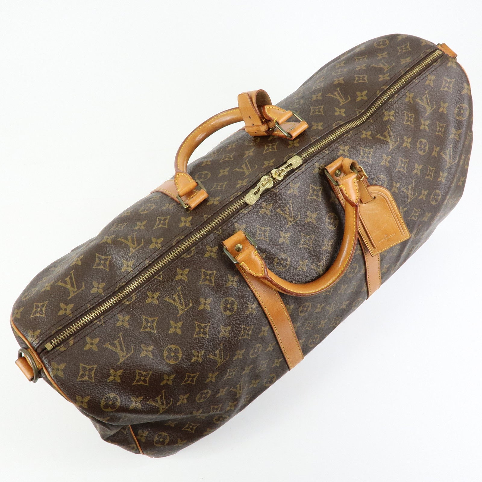 Louis Vuitton Monogram Keep All Bandouliere 60 Boston Bag M41412