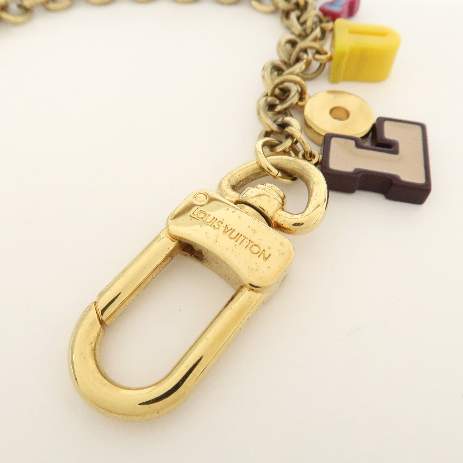 Louis Vuitton Porte Cles Chaine Playtime Metal Key Chain M66202