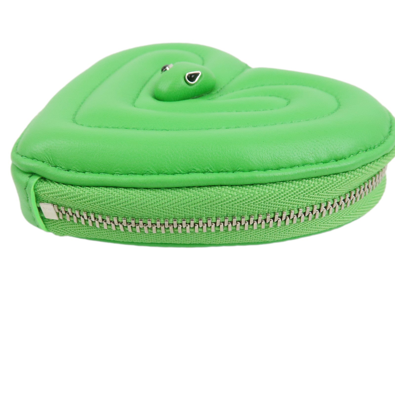 BVLGARI × AMBUSH Serpenti Lamb Skin Coin Case Coin Purse Green