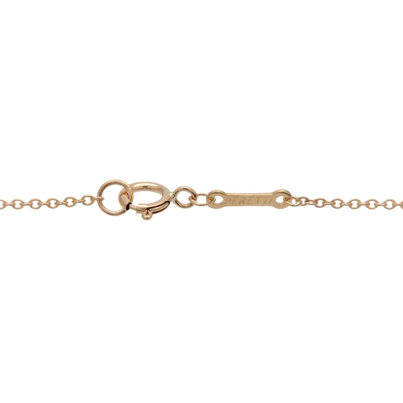 Tiffany & Co Bean Necklace Medium K18YG 750YG Yellow Gold