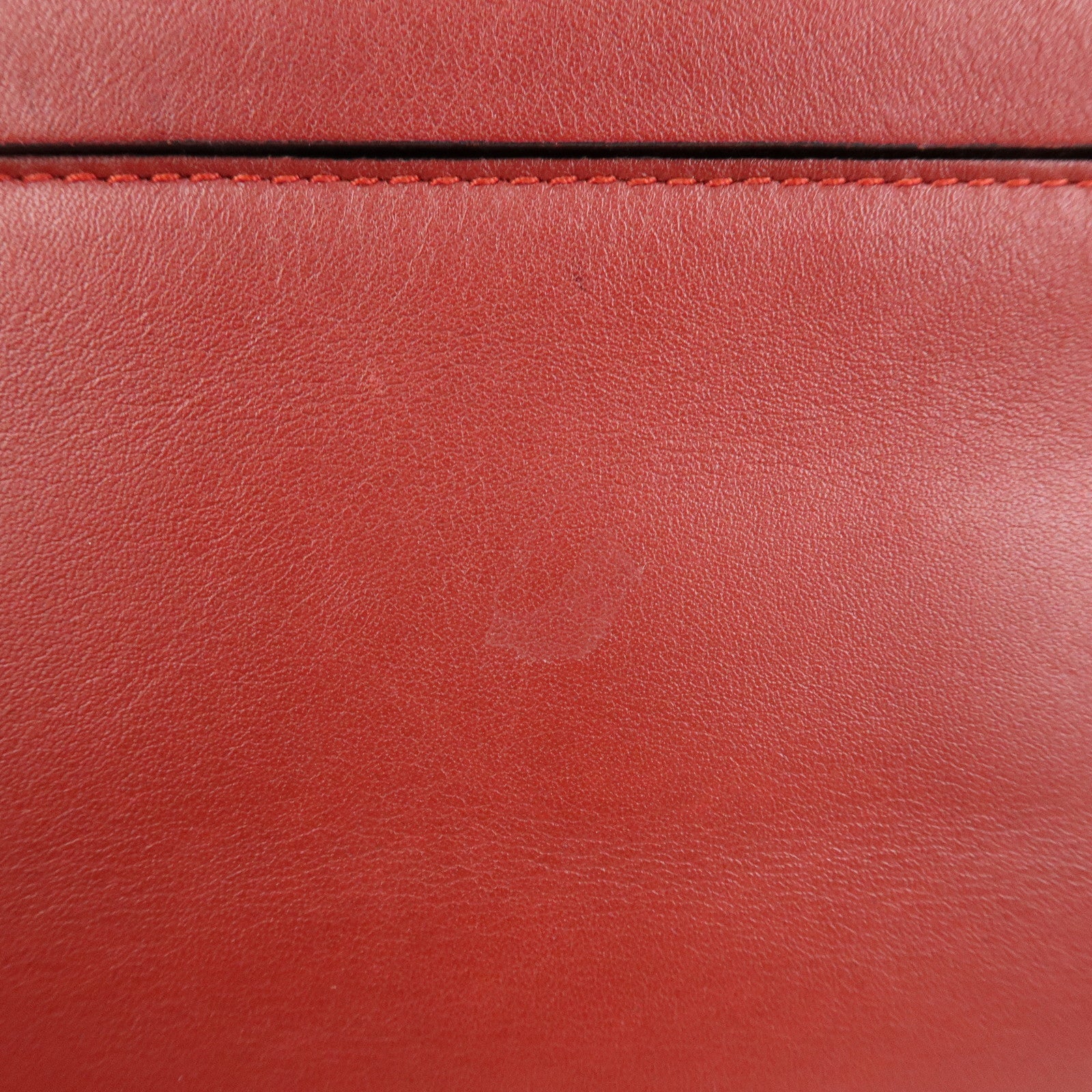 LOEWE Anagram Leather Pouch Clutch Bag Bordeaux Red