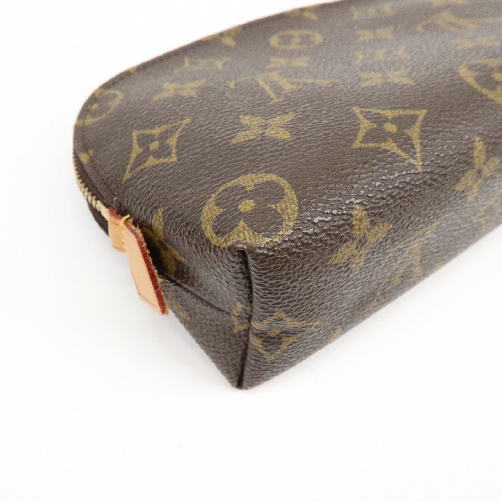 Louis Vuitton Monogram Pochette Cosmetic PM Pouch Brown M47515