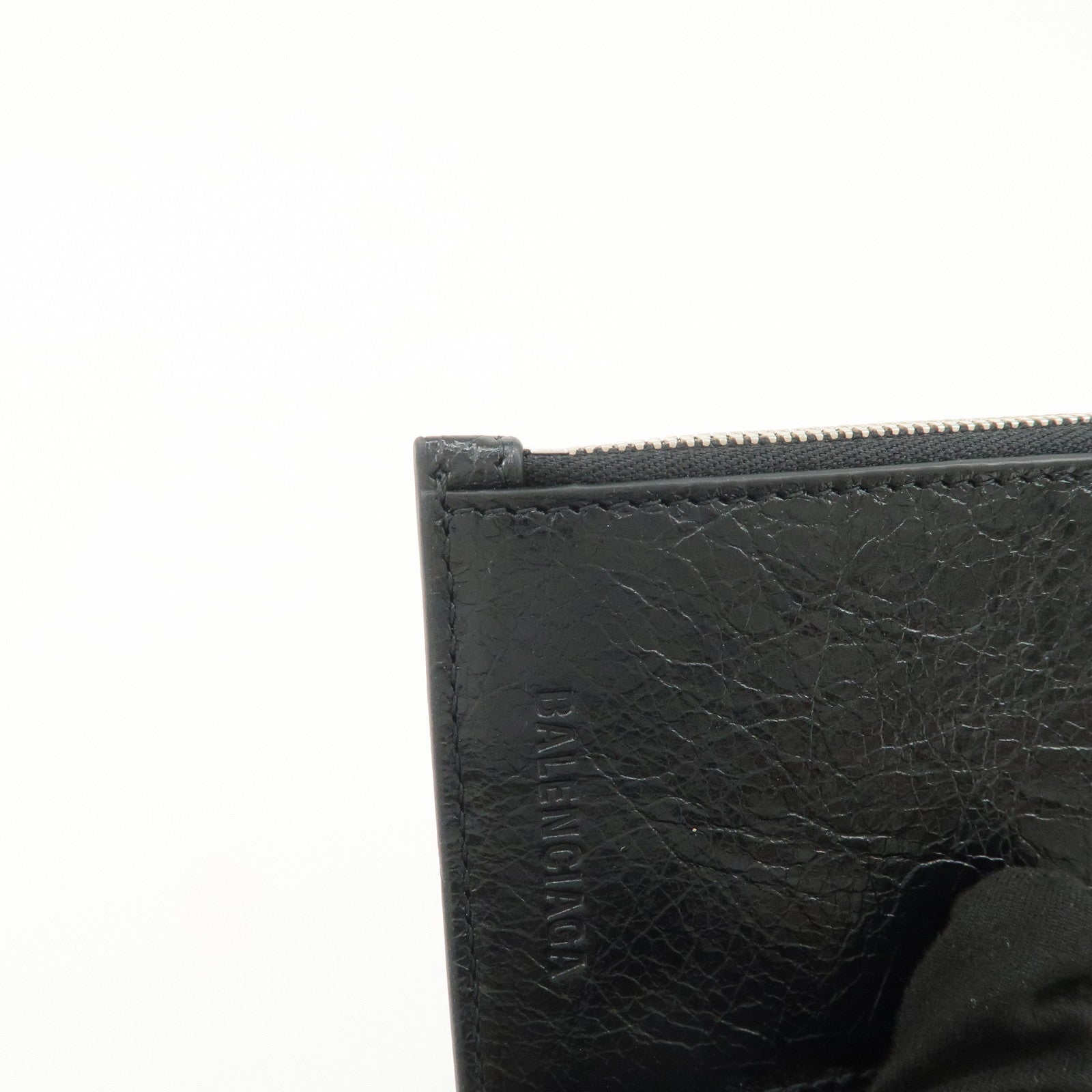 BALENCIAGA Le Cagole Leather Card Holder Fragment Case 764324