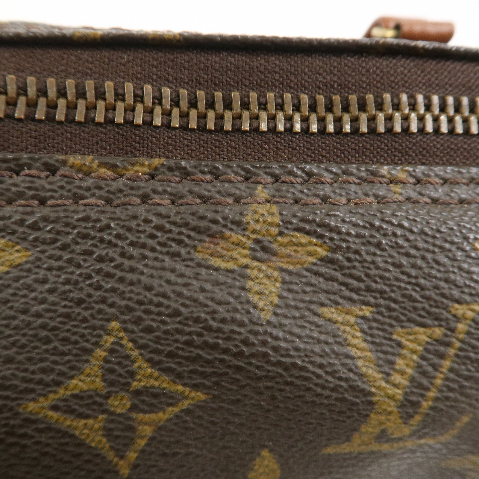 Louis Vuitton Monogram Papillon 30 Hand Bag Brown Old Style M51365