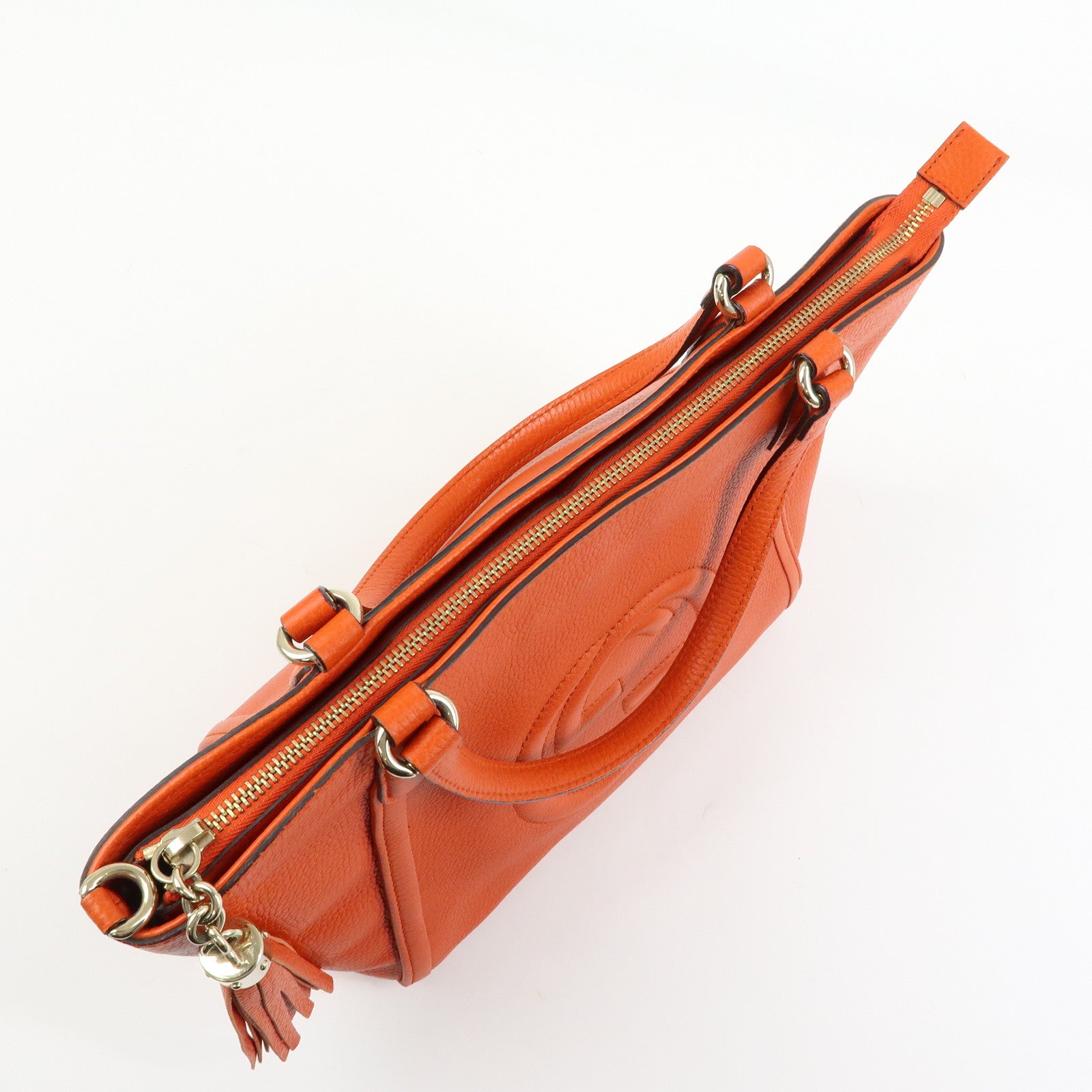 GUCCI SOHO Interlocking G Leather 2Way Bag Hand Shoulder Bag 369176