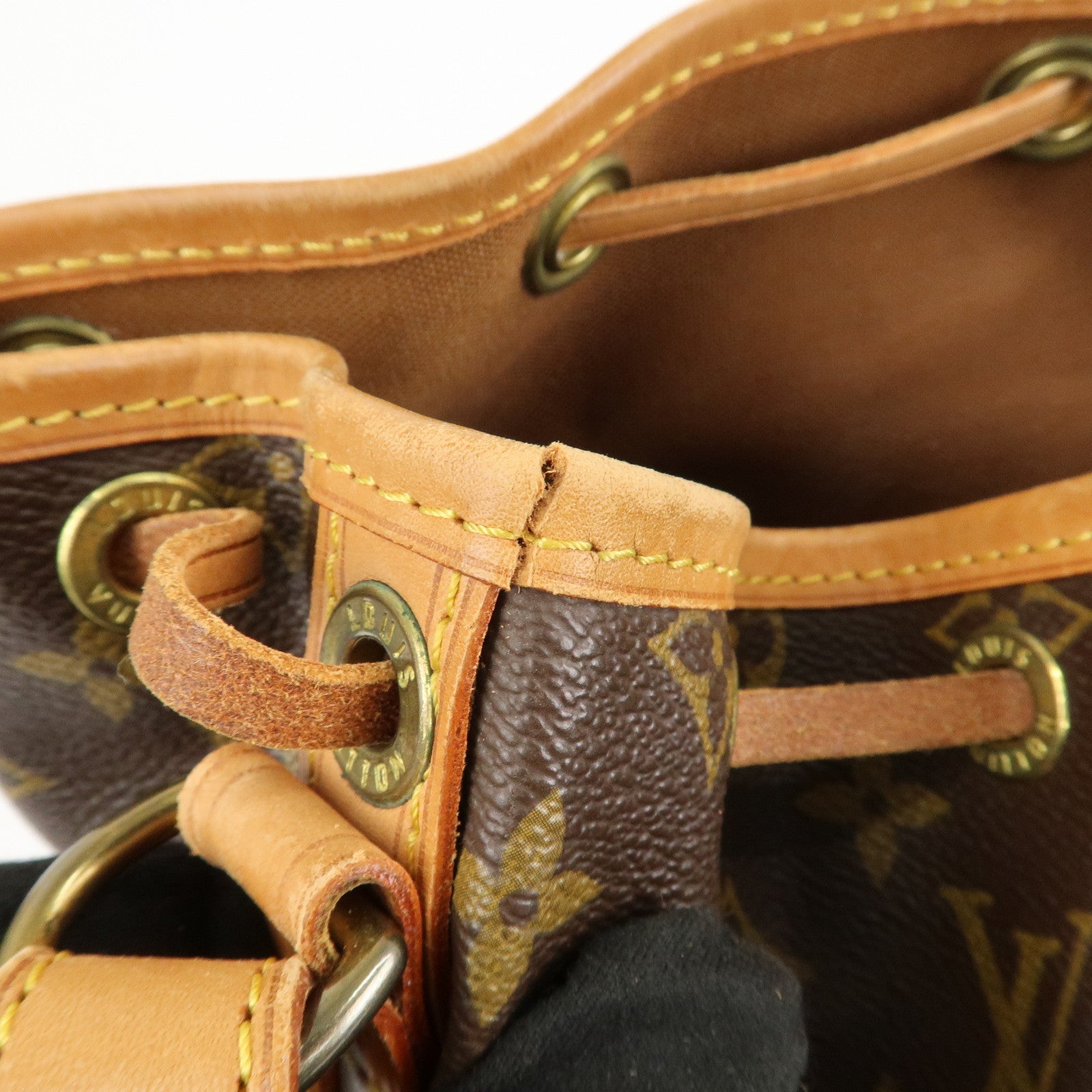 Louis Vuitton Monogram Noe Shoulder Bag Hand Bag Brown M42224 Used