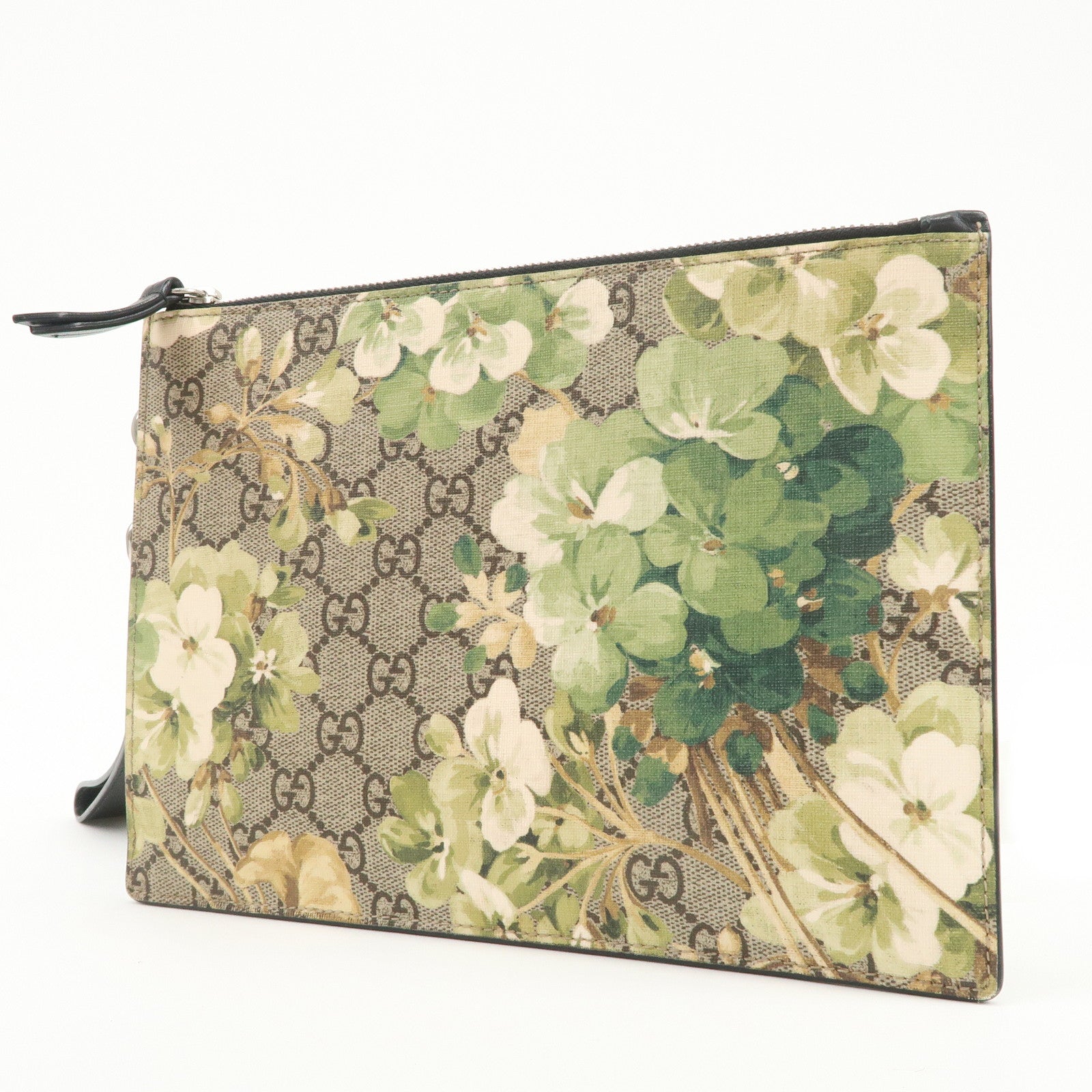 GUCCI Flora GG Blooms GG Supreme Clutch Bag Wristlet Bag 411691